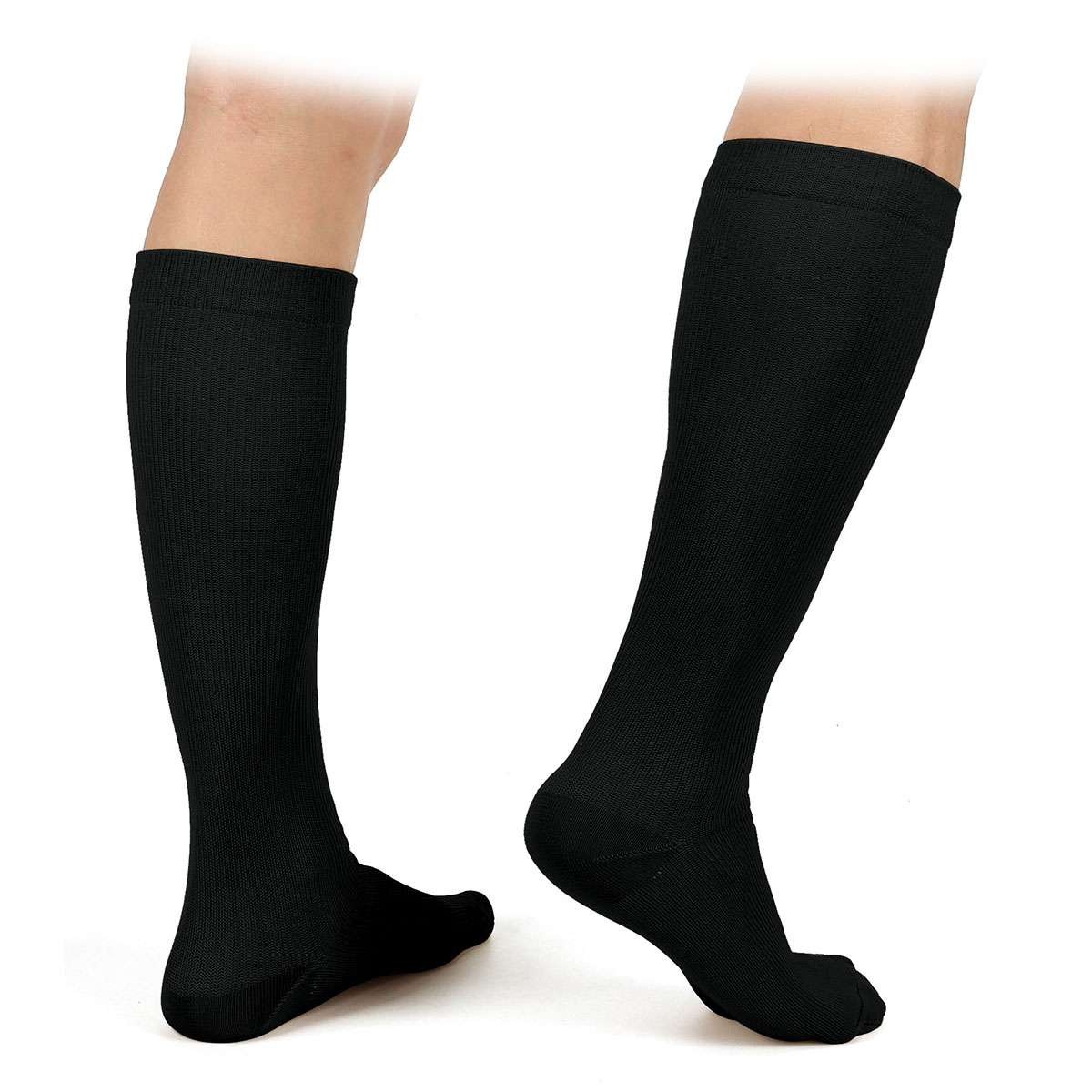 3 Pairs Compression Socks Knee High 20-30mmHg Graduated Support Men Women S-XXL