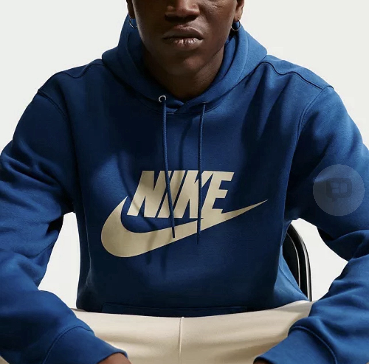 Nike Men’s Club Fleece Standard-Fit Logo-Print Hoodie FN3868-476 Size XL