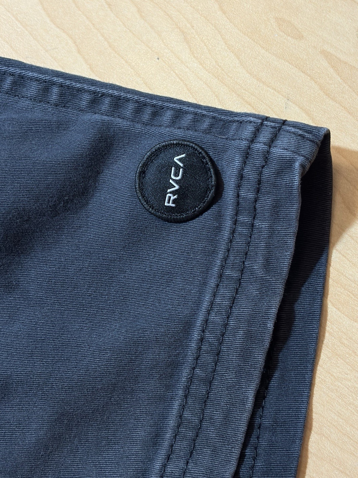 RVCA Escape Elastic Shorts Black Casual Everyday Cotton Pockets Cargo NEW XL $56
