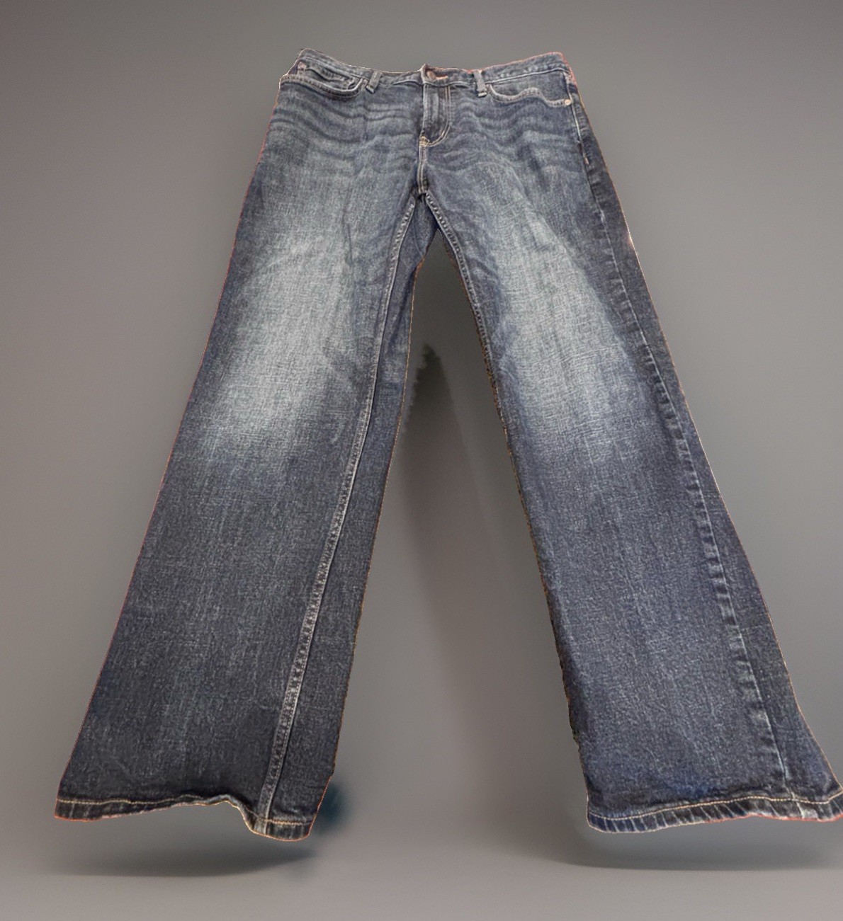 Old Navy Built-In Flex Men’s Loose Fit Straight Blue Denim Jeans Stretch 34×30