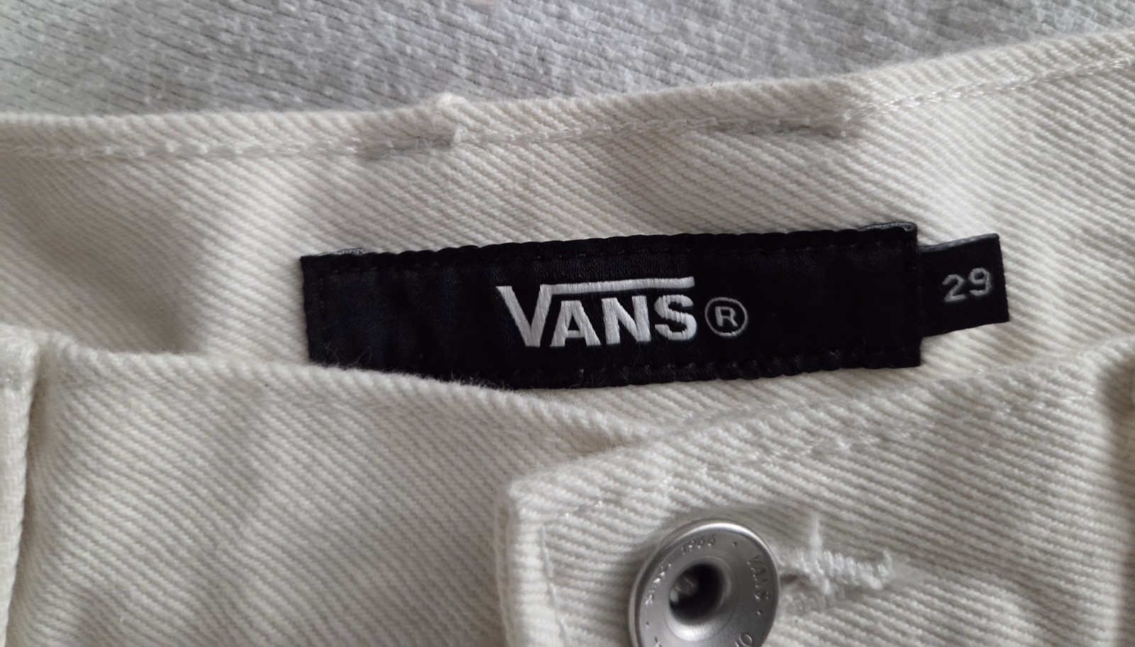 VANS Beige Denim Check 5 Lowrise Jorts Shorts Men’s Size 36