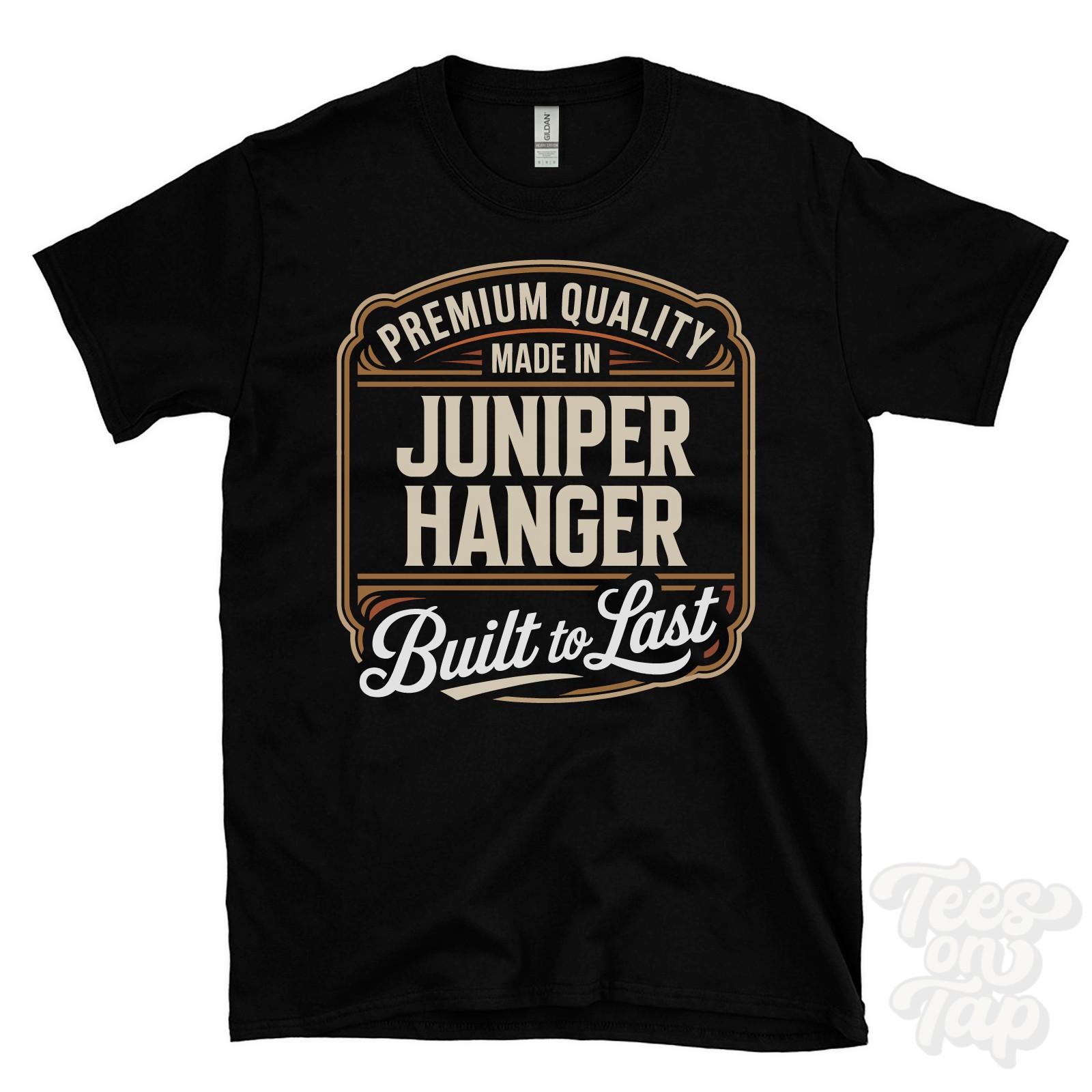 MADE IN JUNIPER HANGER PREMIUM QUALITY BUILT TO LAST T-SHIRT england