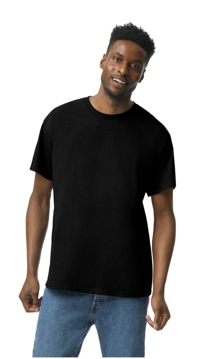 Bulk Lot Gildan Men Heavy Cotton Plain Short Sleeves T-Shirt 5000 (Pack Of 5)