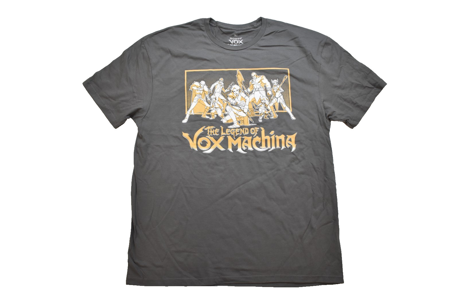 The Legend Of Vox Machina Dark Gray Mens Aimated Series Shirt New XL
