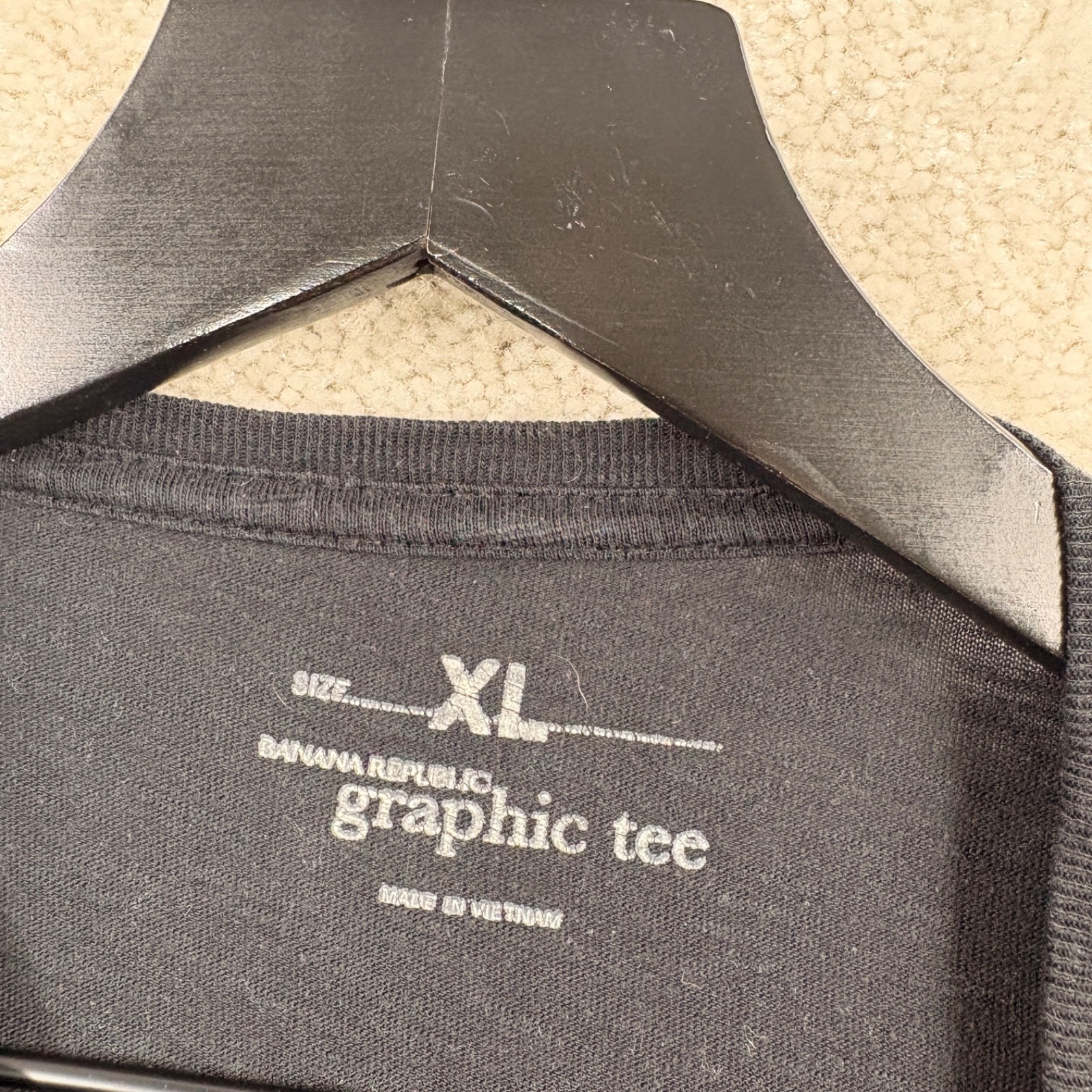 Banana Republic Collector T Shirt Mens XL Black Short Sleeve Graphic Heritage