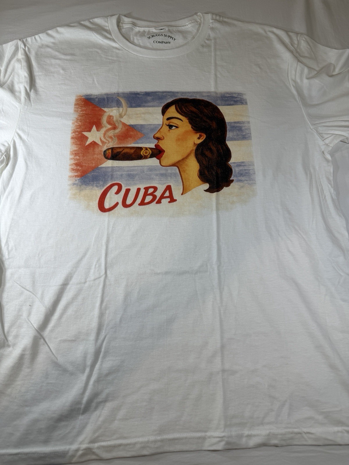 Retro Cuba Cigar Graphic T-Shirt Havana Cuba – New XL