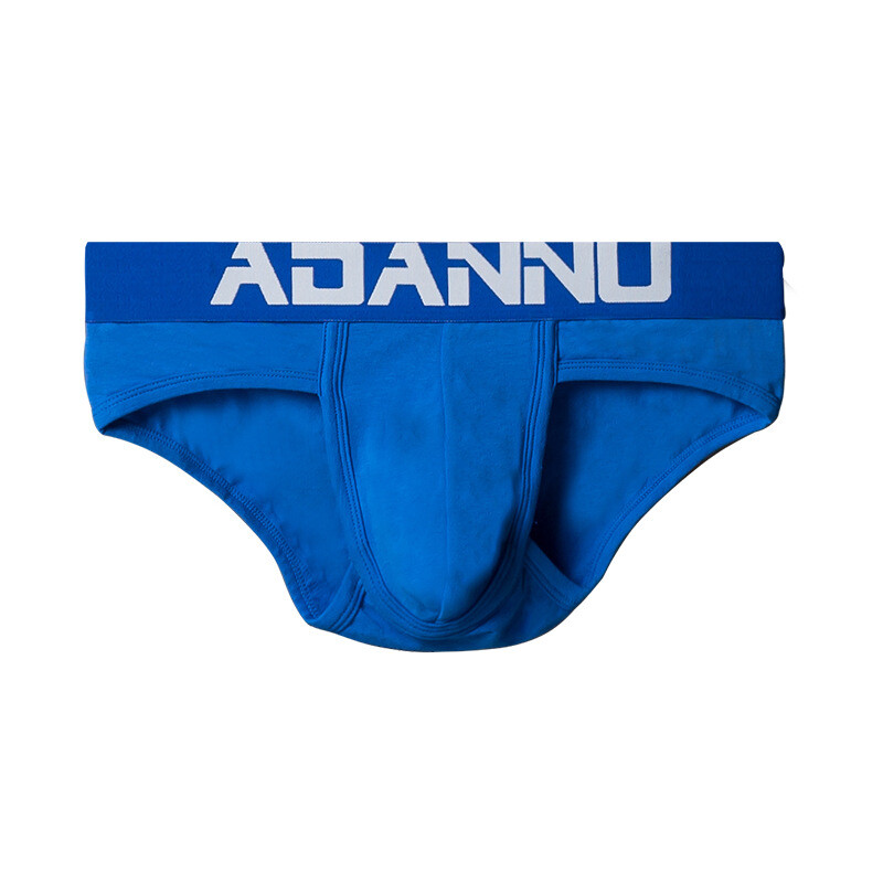 ADANNU Men’s Underwear Solid Sexy Low Waist Elastic Soft Breathe Sports Briefs
