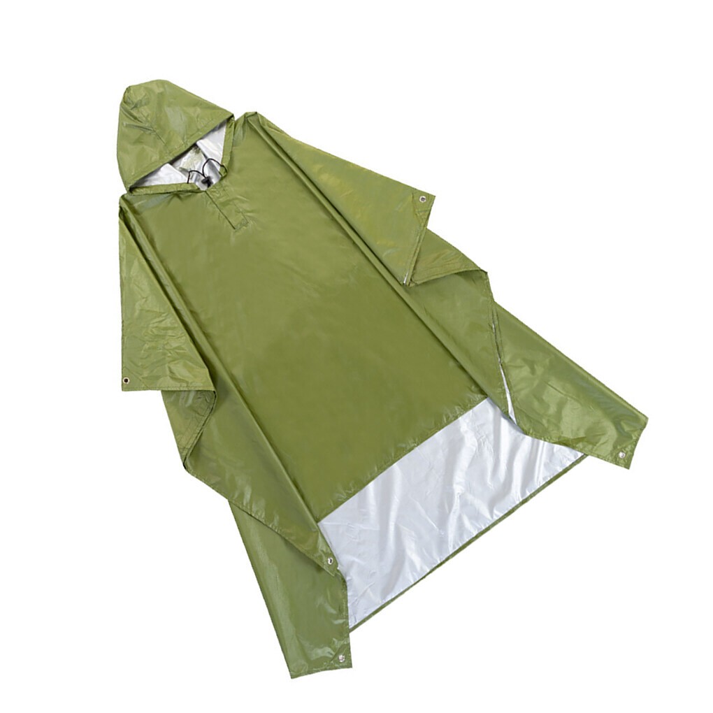 3 in 1 Multifunctional Raincoat Waterproof Rain Poncho Backpack Hiking RainCover