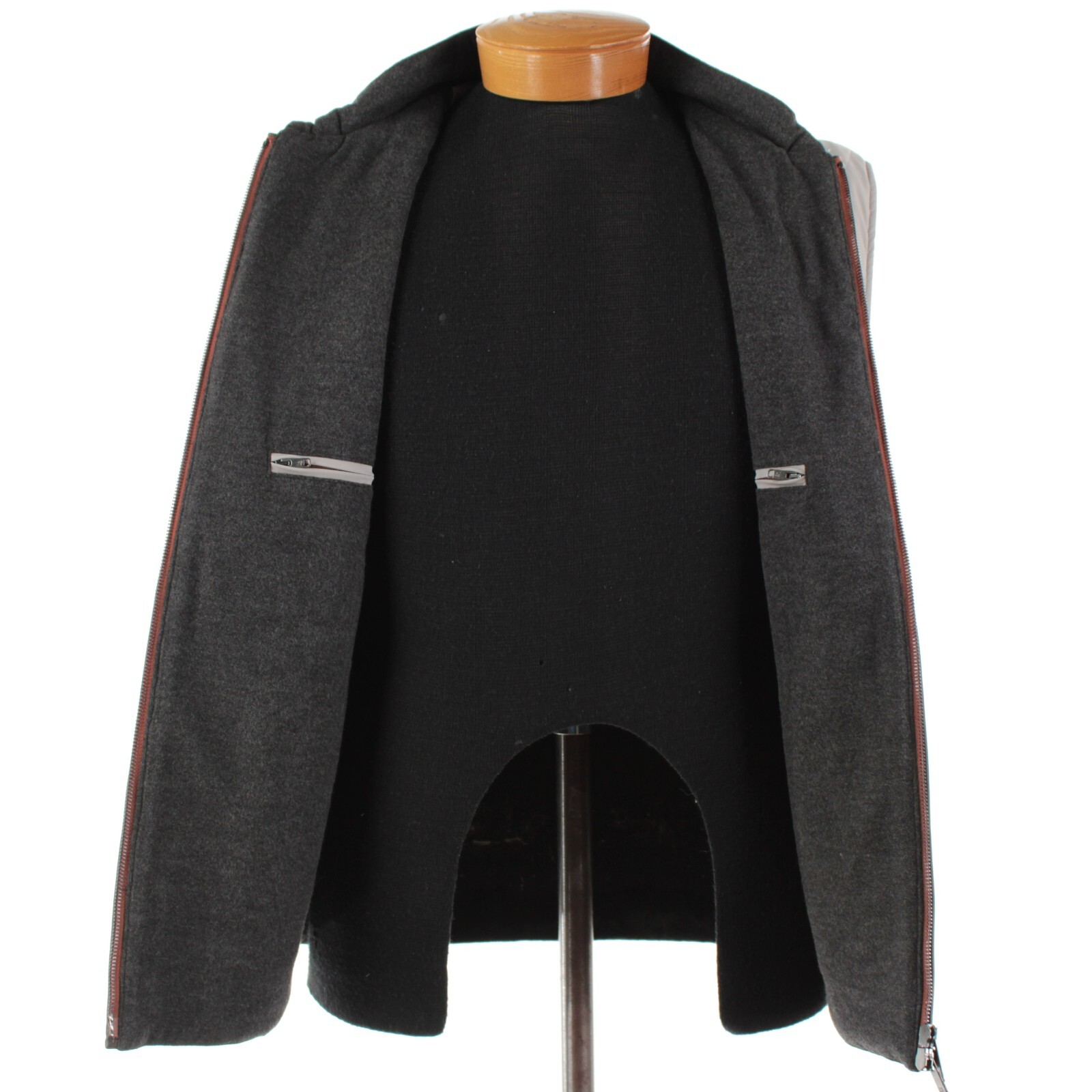 Luciano Barbera NWT Polyamide Blend Quilted Vest Size 56 (2XL US) In Solid Gray