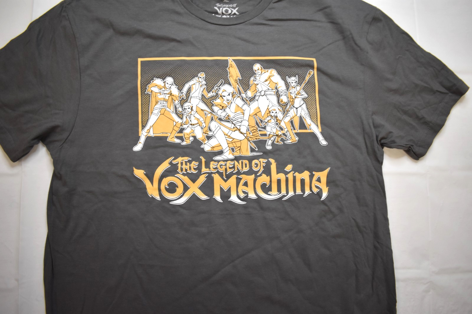The Legend Of Vox Machina Dark Gray Mens Aimated Series Shirt New XL