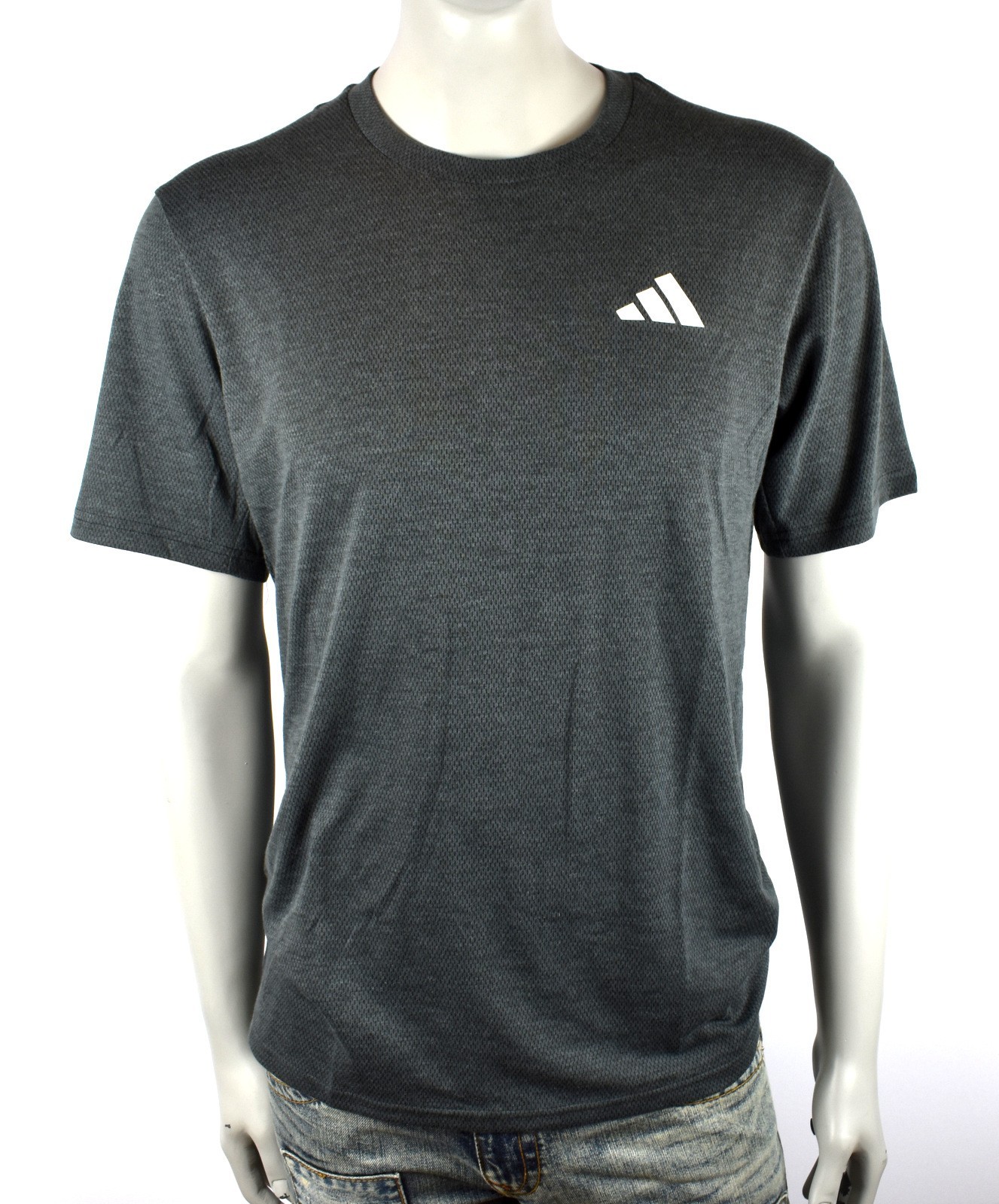 adidas Men’s Train Essentials Climacool Novelty Tee Shirt Top – Charcoal Grey