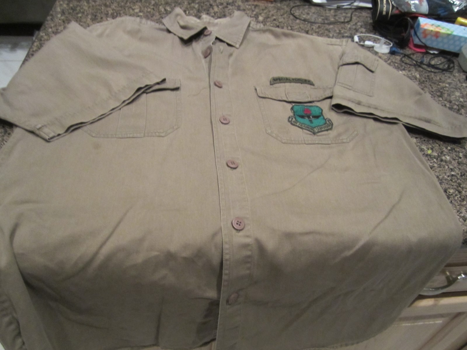 Special Forces Air Training Command Button Down Shirt – Green – Medium