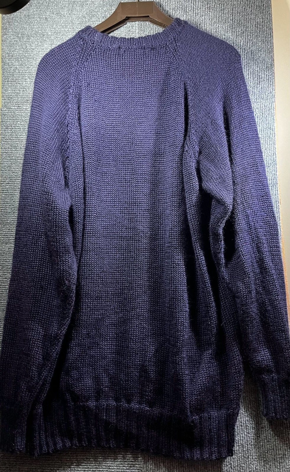 WoolOvers 100% British Wool Raglan Sleeve Crewneck Sweater
