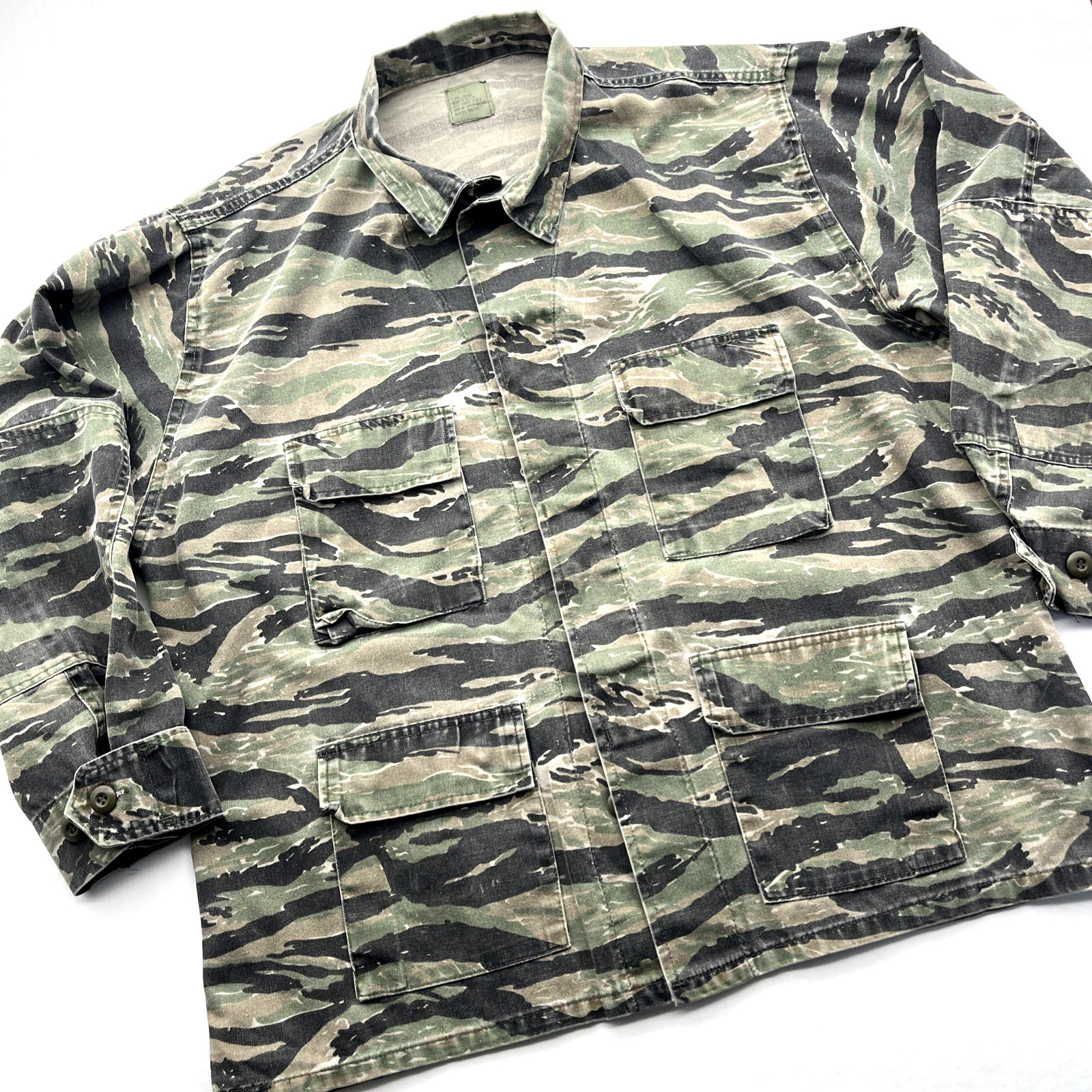 Tru-Spec BDU Jacket Shirt Men’s XL Regular Tiger Stripe Camo Military Army