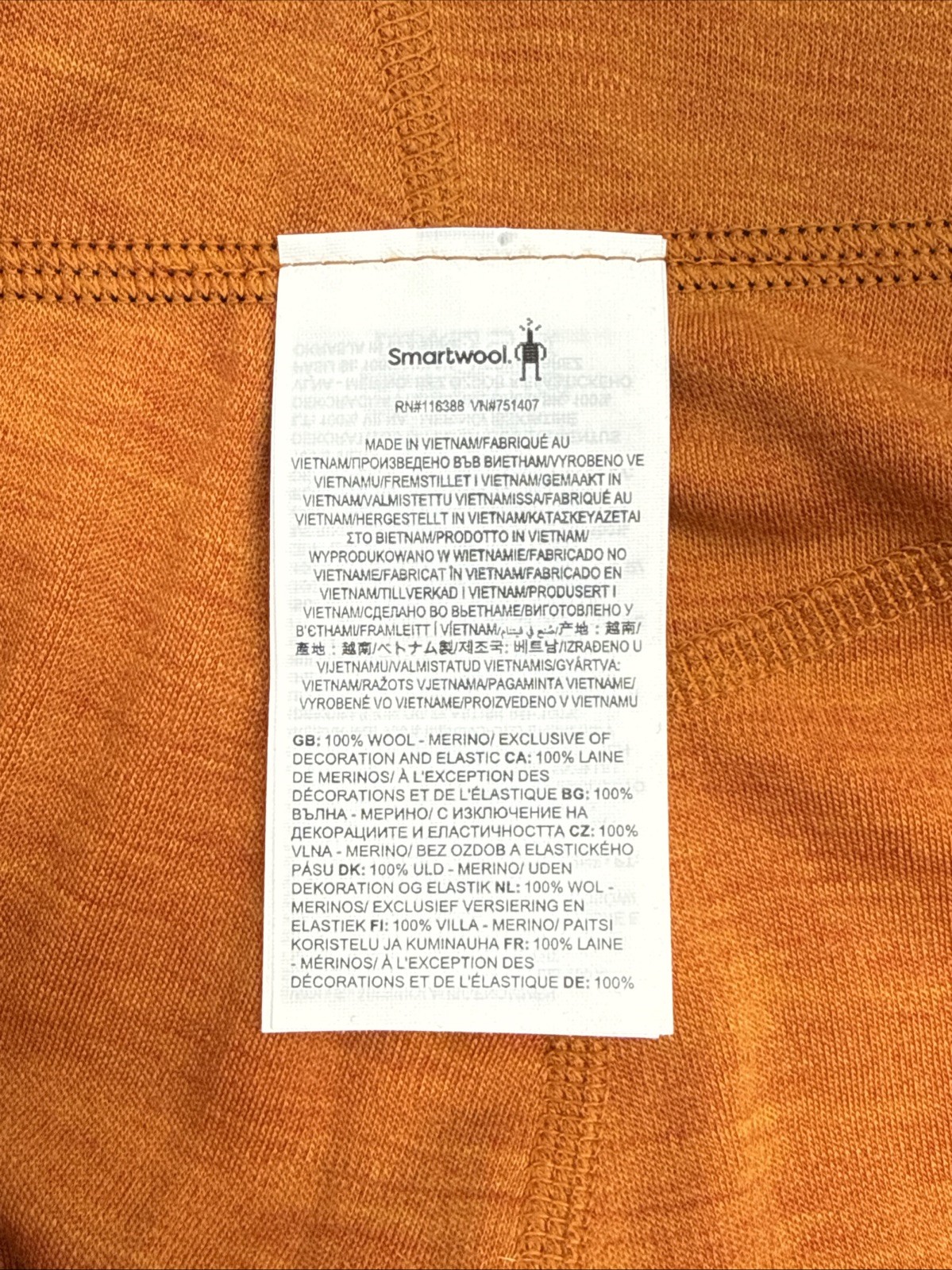 $115 SmartWool Men’s Thermal Merino Wool Base Layer Bottom-Marmalade- XLarge-New