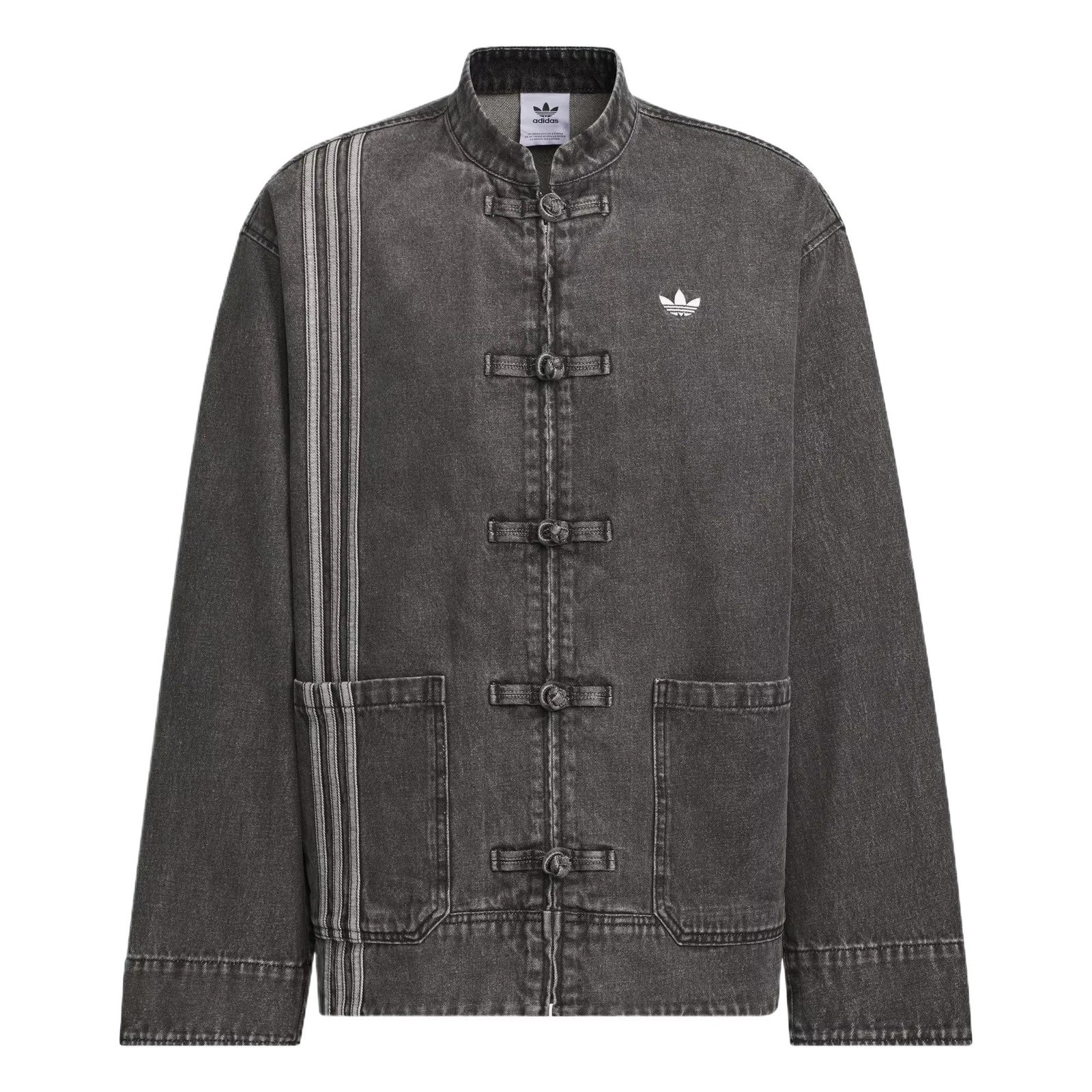 Adidas Originals CNY Year of Snake Denim Jacket Unisex Denim Black JY8275