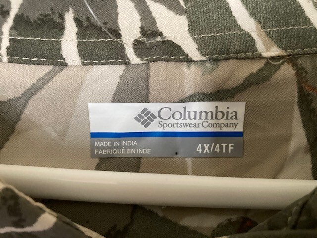 Columbia Men’s Shirt 4XL Silver Ridge Utility Lite Novelty Short Sleeve NWT