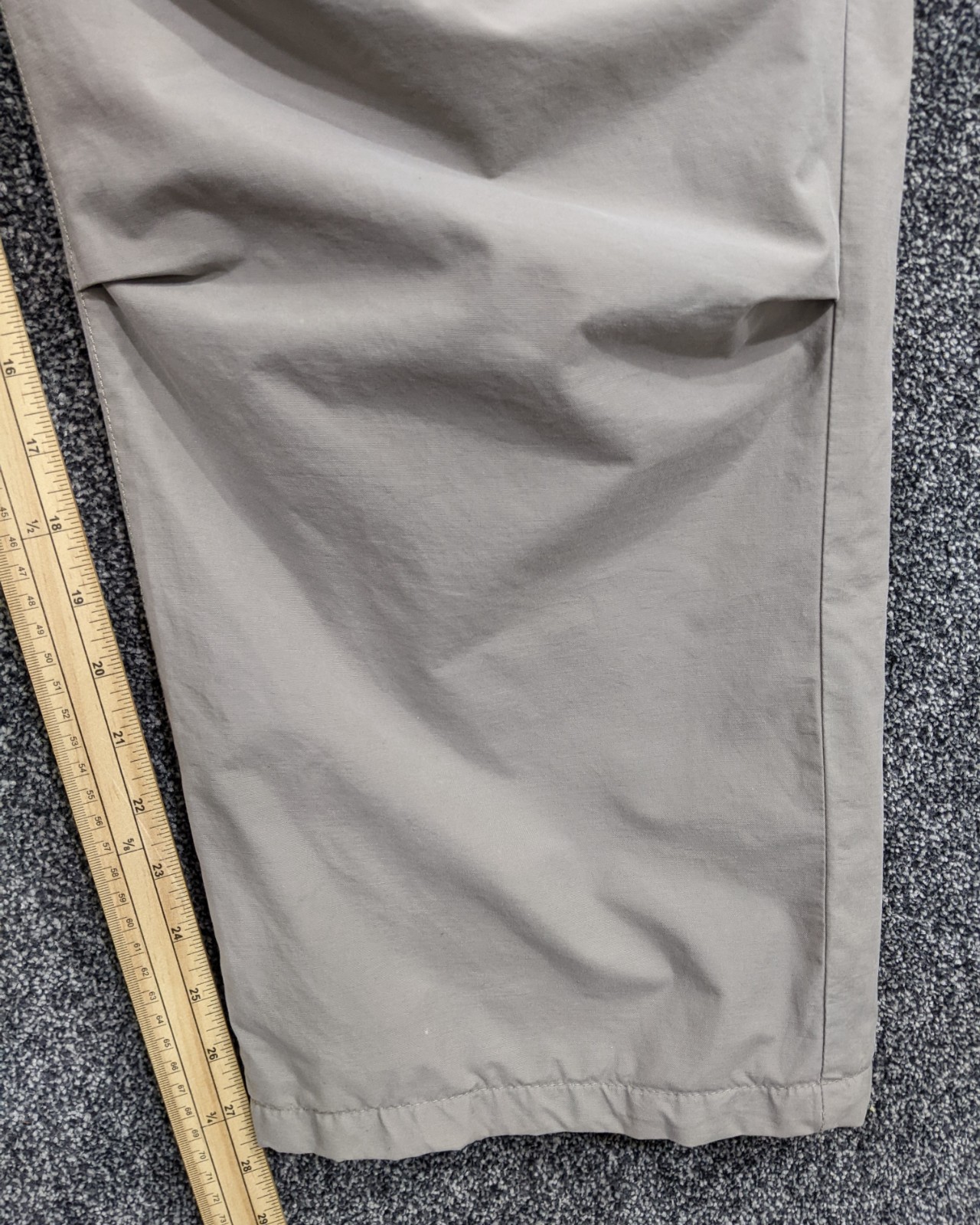 Replay Mens Cotton Nylon Tech Trousers Stone Beige W38 L30 Altered Red Tab Fly