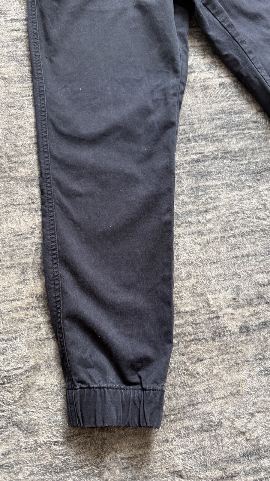 Old Navy Men’s Gray Solid Jogger Pants S Regular Elastic Waist Drawstring