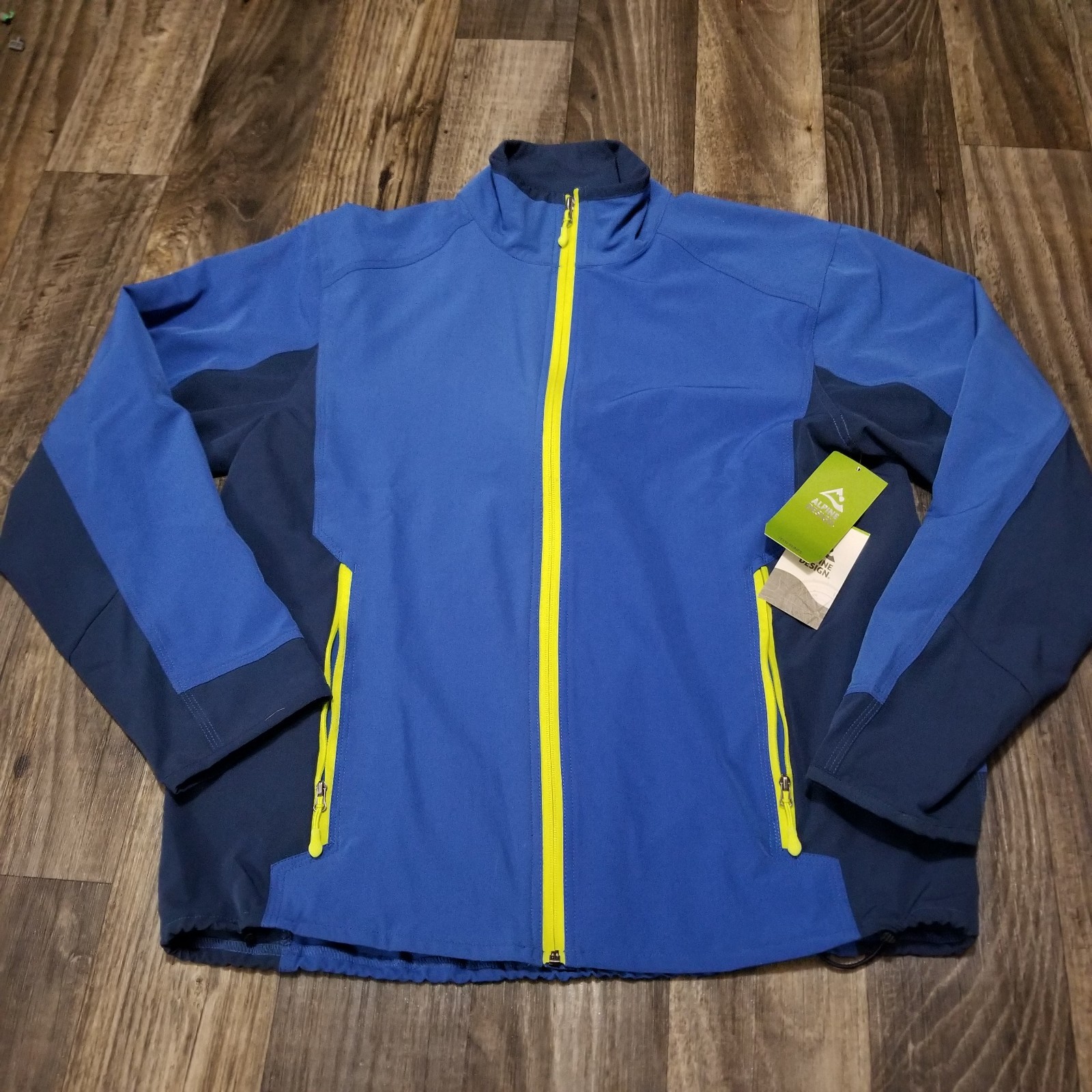 Alpine Design Men’s Trail Jacket Classic Blue Mens Medium Tech Series