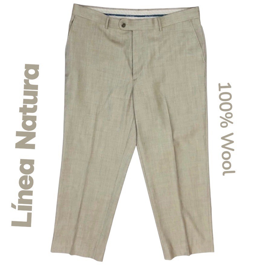 100% Wool Linea Naturale Luxe Flat Front Dress Men’s Pants 36×30 NWOT