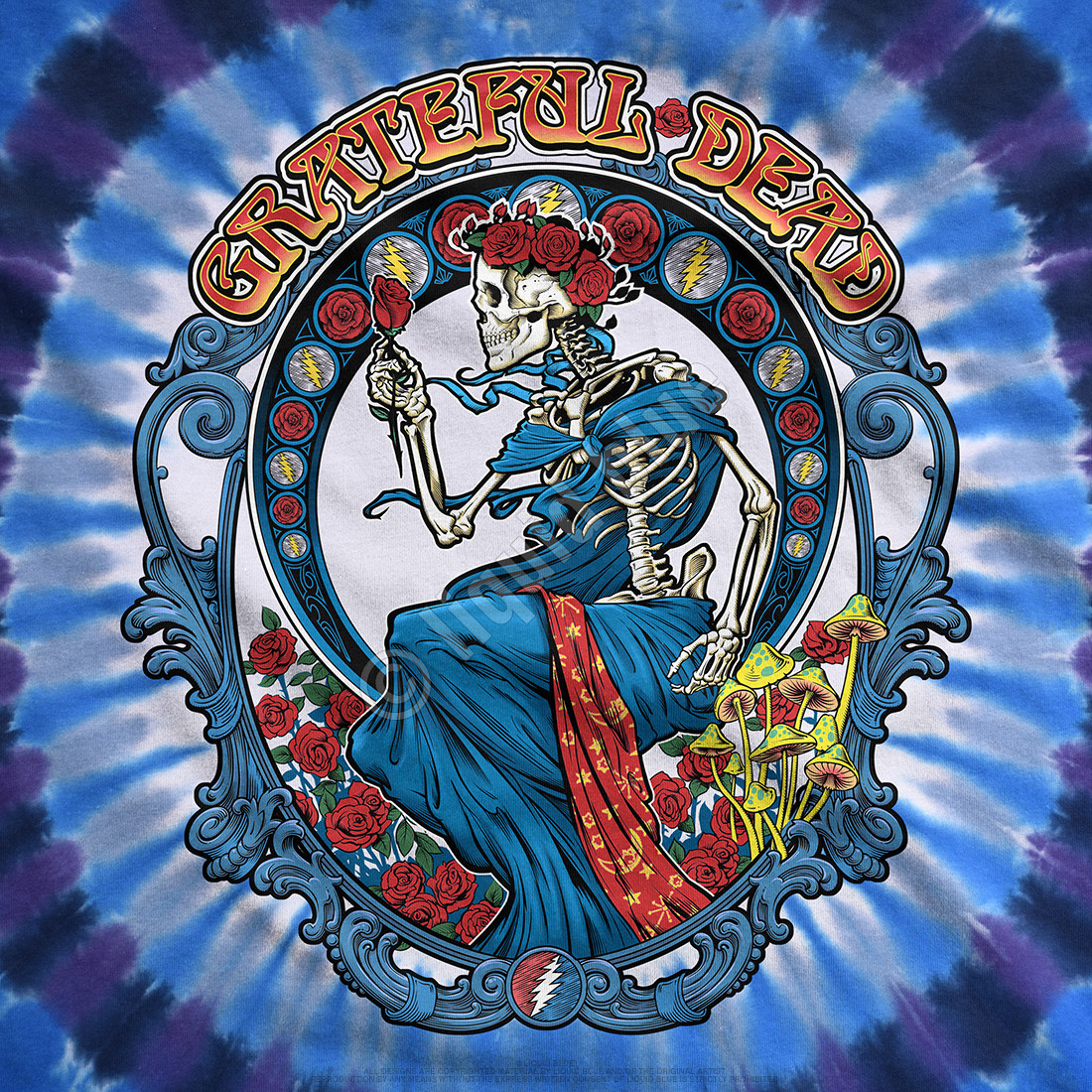 GRATEFUL DEAD-VINTAGE BERTHA-2 Sd TIE DYE T-SHIRT S,M,L,XL,2X-3X,4X,5X,6X Garcia
