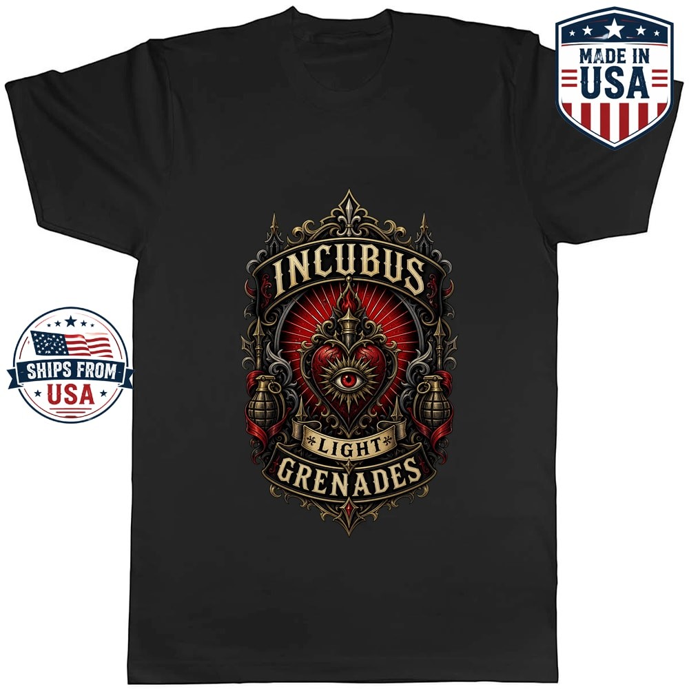 Incubus Light Grenades Emblem Graphic T-Shirt