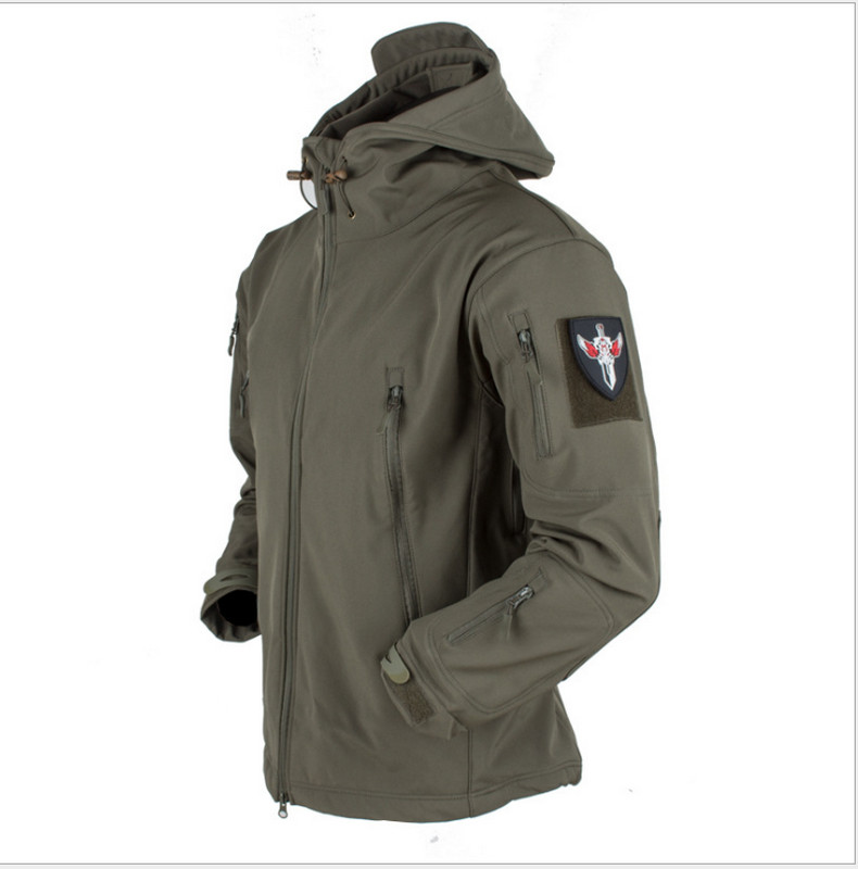 Mens Waterproof Winter Jackets Outdoor Tactical Coat Soft Shell Military Jacket