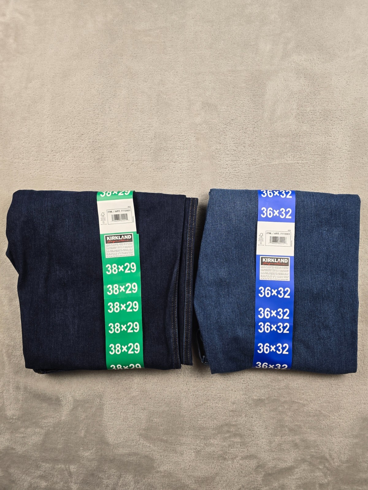 Kirkland Signature Jeans Mens Straight Fit Comfort Stretch Pick Size Color