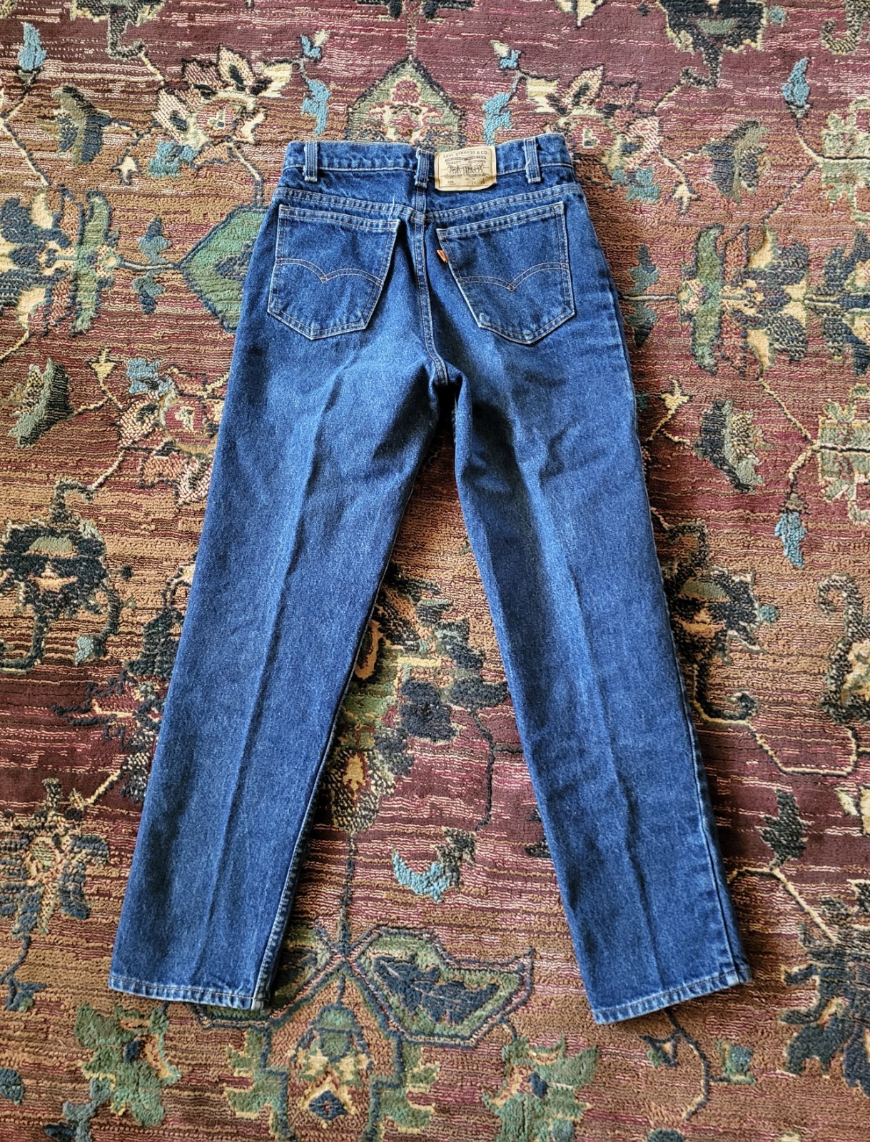 Vtg Levi’s 506 Orange Tab Student Blue Jeans Tag Size 28 X 28 Actual 26 X 27.75
