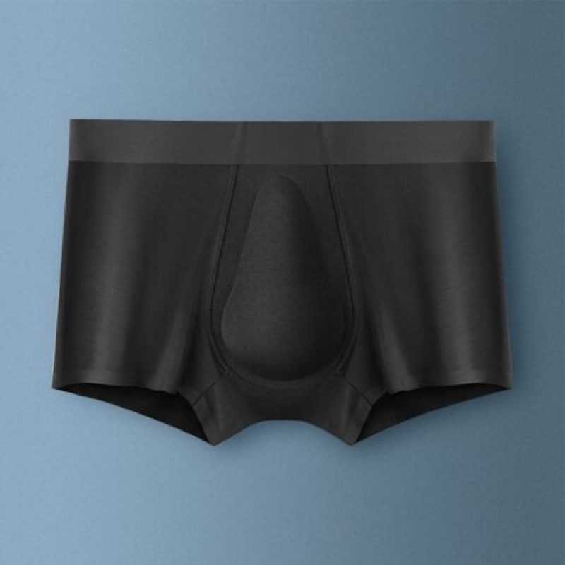 Modal Boxer Briefs Underpants Underwear 3D Latex Pouch Boxer Briefs Men Panties