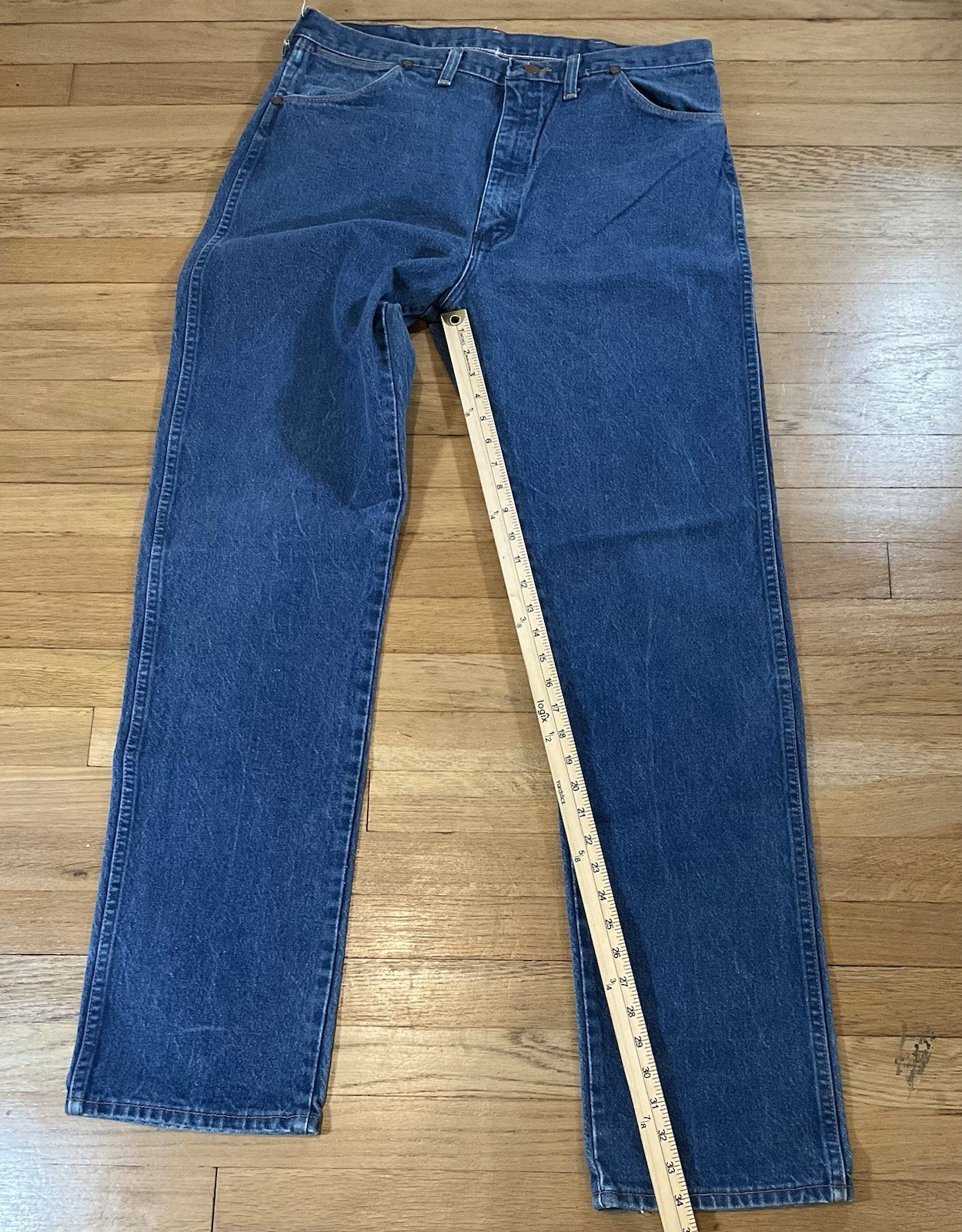 Vintage Made in USA Wrangler 13MWZ Cowboy Cut Jean 34×34 Rodeo