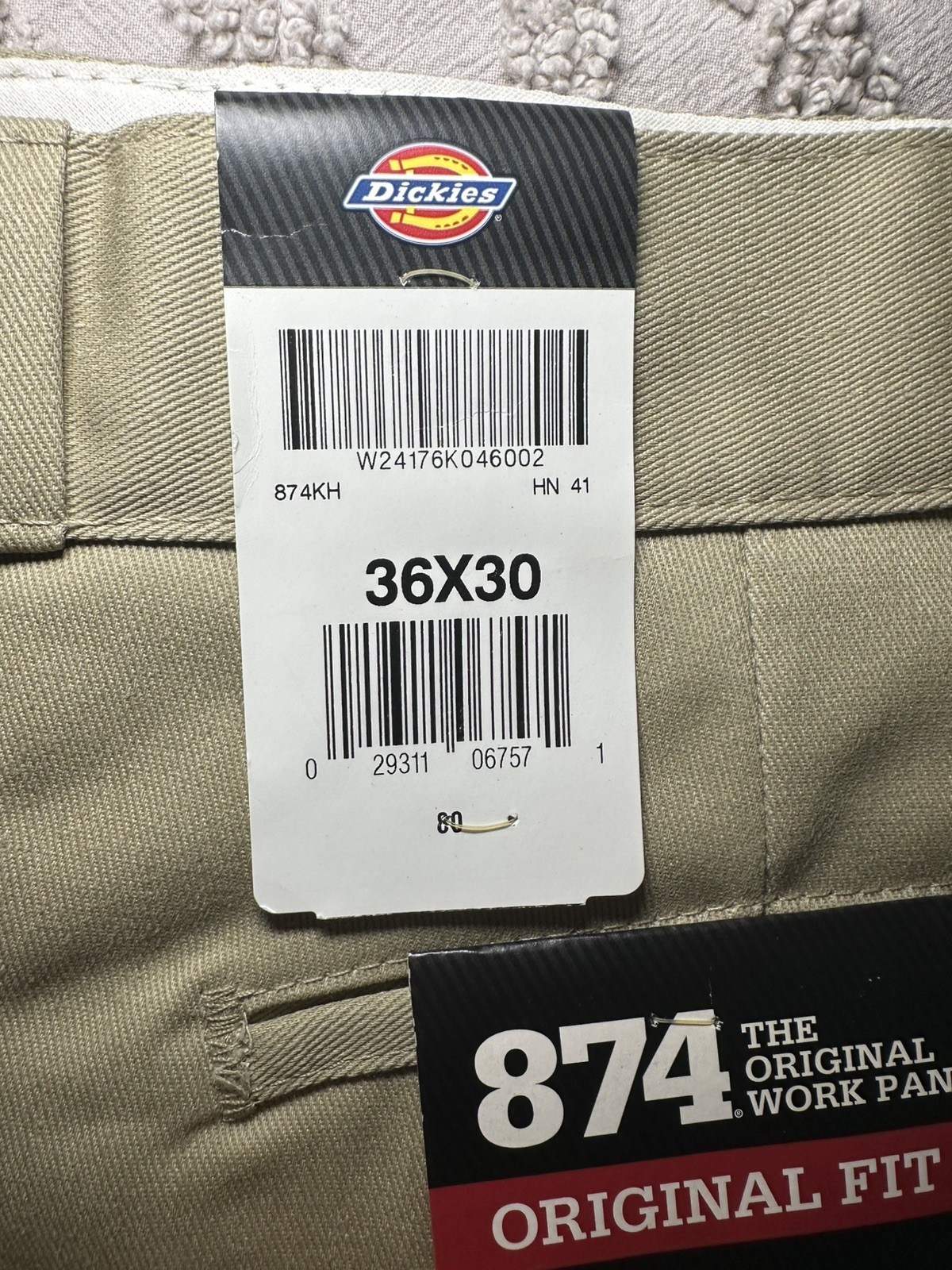Dickies Men’s Khaki Original 874 Work Pant 874KH 26 28