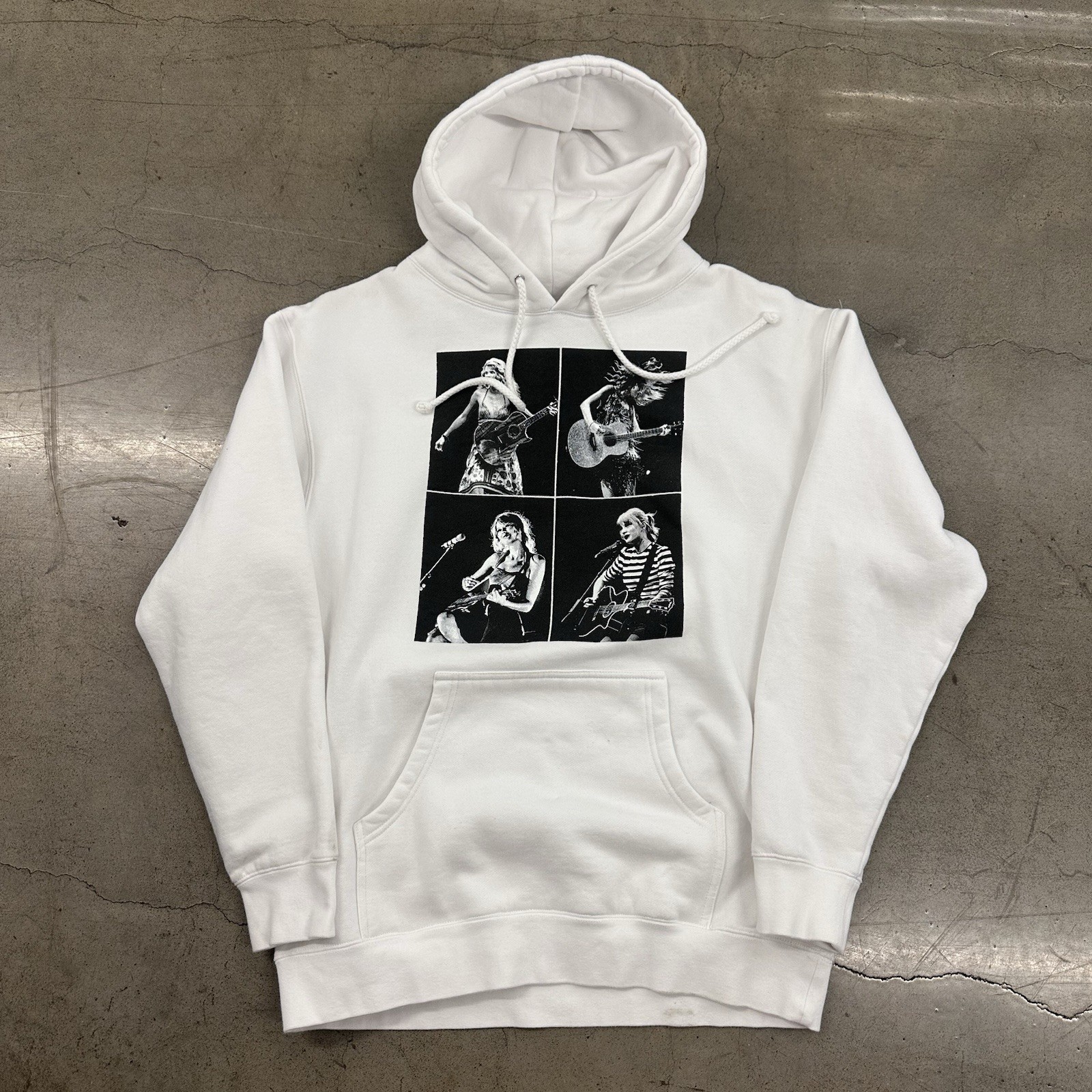 Taylor Swift 2023 The Eras Tour Official Merch Unisex Size Large White Hoodie