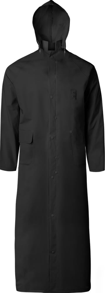 9221 Rain Jacket Riding Coat Detachable Hood Vented Back Waterproof Rainwear