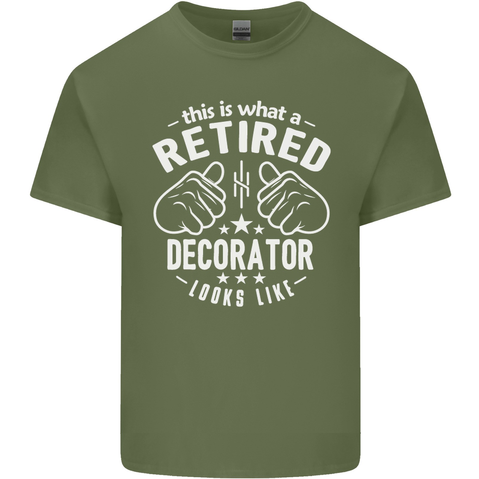 This Is What a Retired Decorator Looks Like Mens Light Cotton T-Shirt