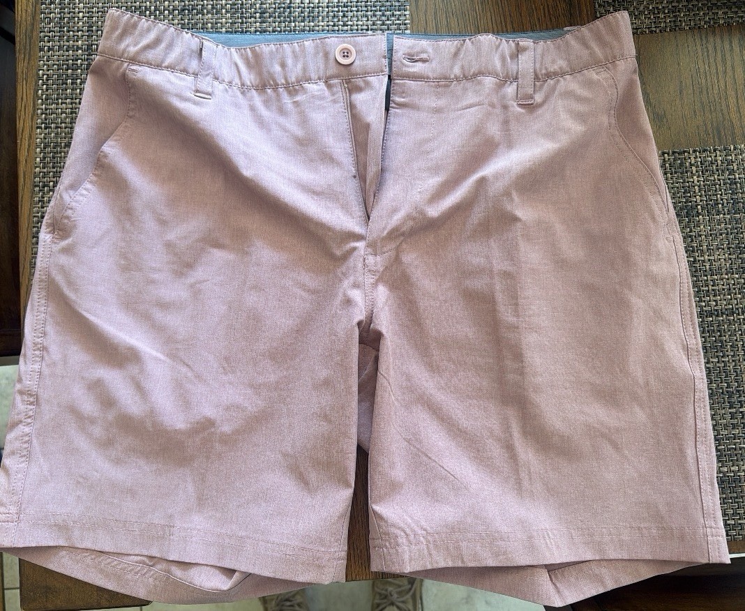 3 Pair Swannies Fairway Men’s Golf Shorts 36 Waist Teal, Salmon, Sky