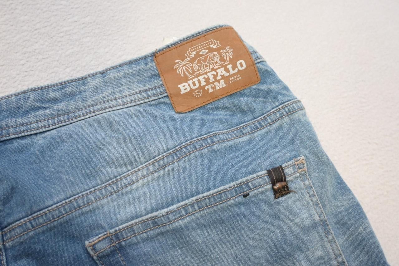 Buffalo David Bitton Super Max-x Buckle Skinny Stretch Denim Jeans Mens 40 x 32