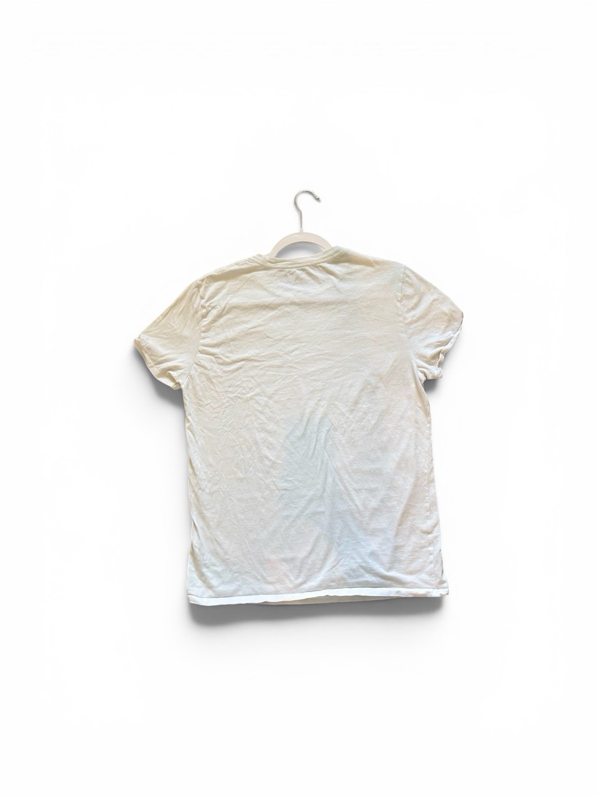 American Eagle Men T Shirt White Green Ocean Wave Graphic Short Sleeve Size M