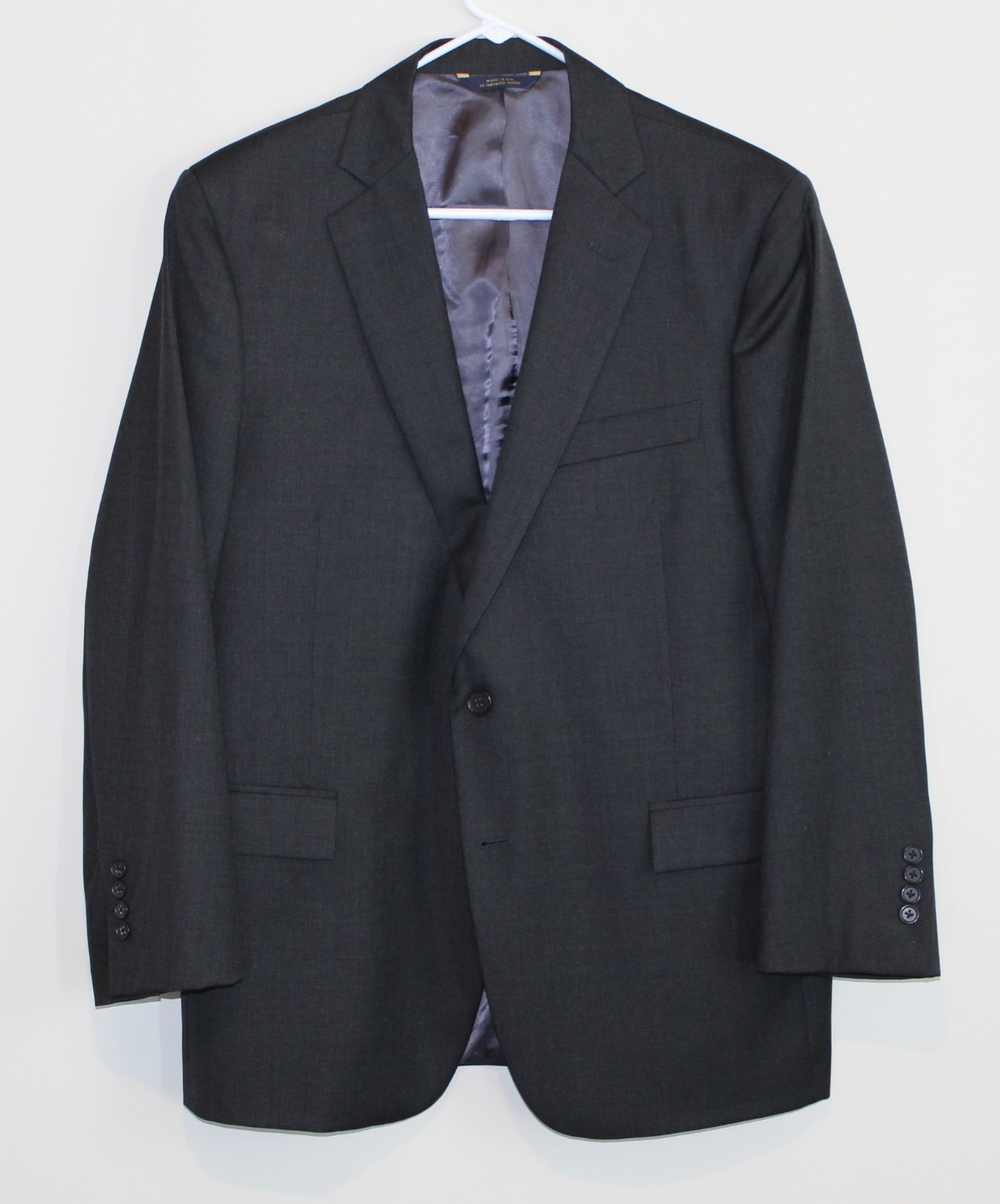 Brooks Brothers Southwick USA 2 Pc Suit Regent Fit Italian Wool 42S 36-28