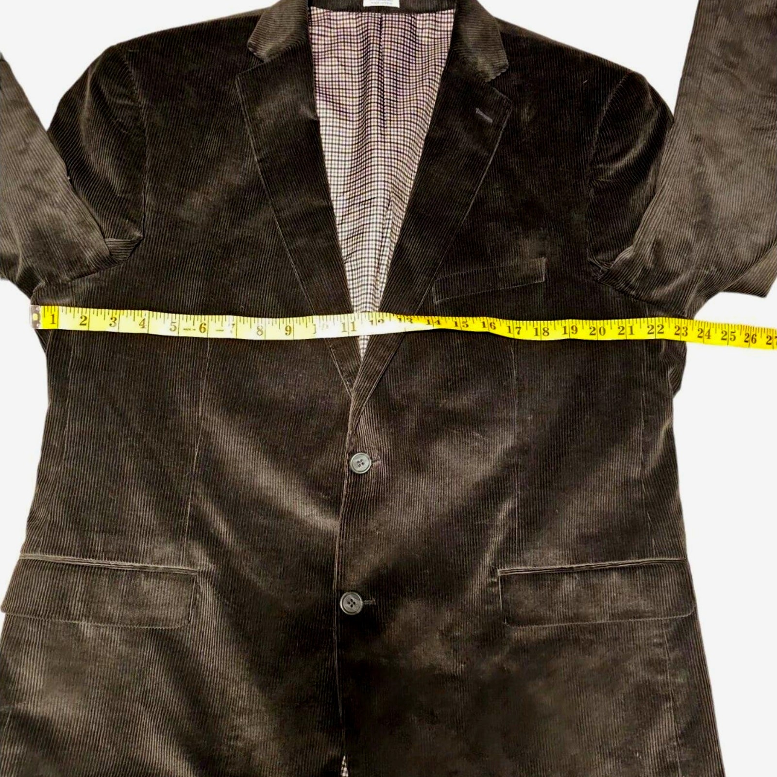 Saddlebred Heritage Corduroy Jacket Sport Coat Blazer Brown Mens Sz 44L