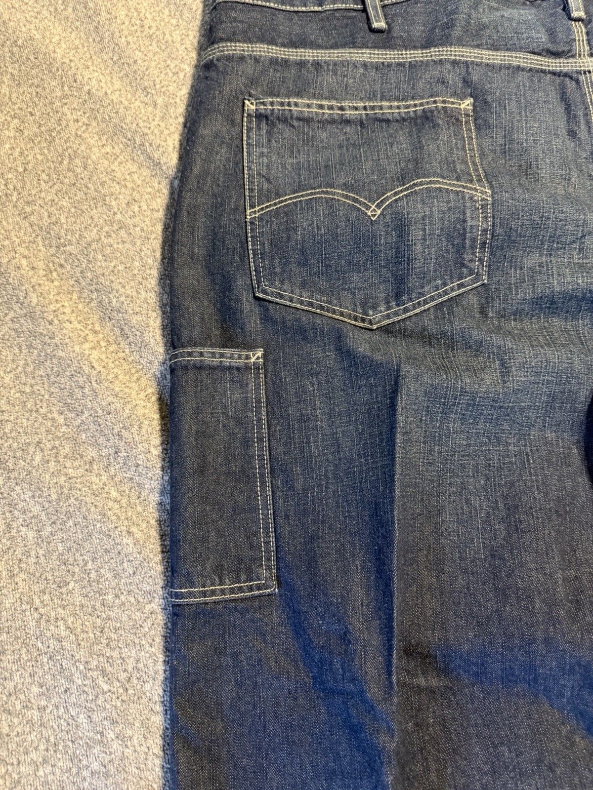 Levi’s CARPENTER Sits below Waist LOOSE FIT BLUE BIG & TALL 48×30 JEANS
