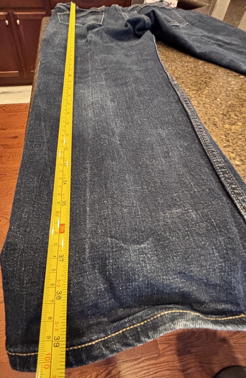 Old Navy Built-In Flex Men’s Loose Fit Straight Blue Denim Jeans Stretch 34×30