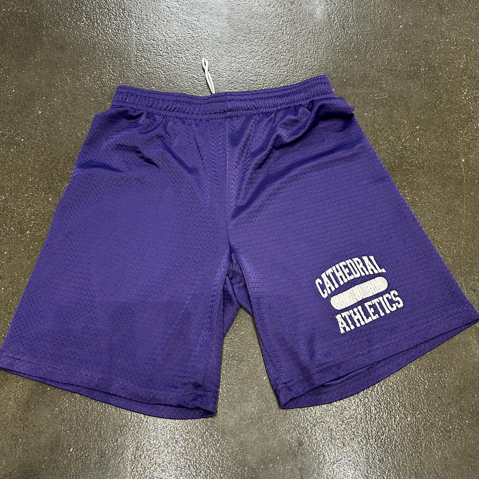 Cathedral Athletics Shorts Mens XL Purple Mesh Athletic Gym Basketball Training
