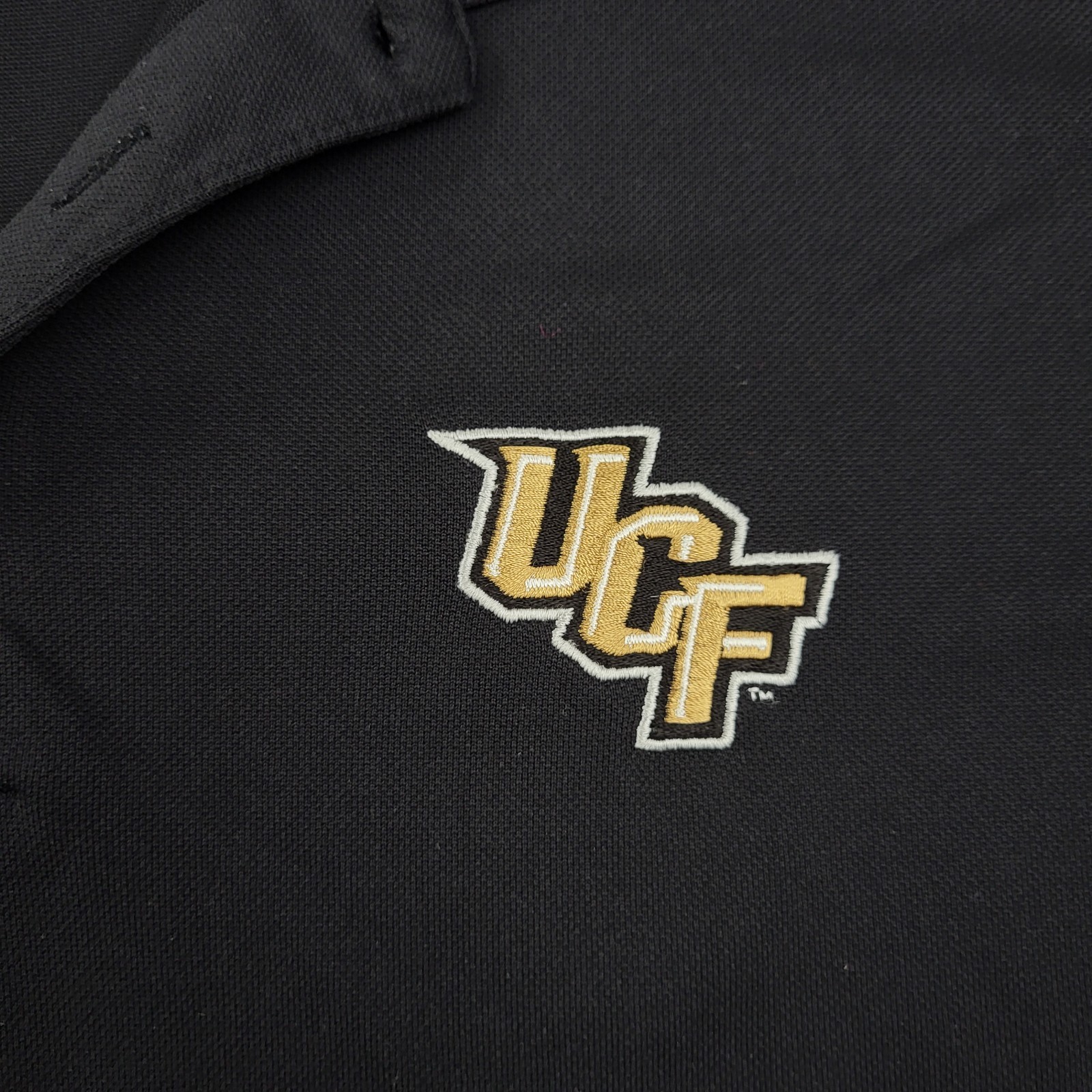 UCF Knights Antigua Polo Mens XL Black Performance Embroidery Shirt