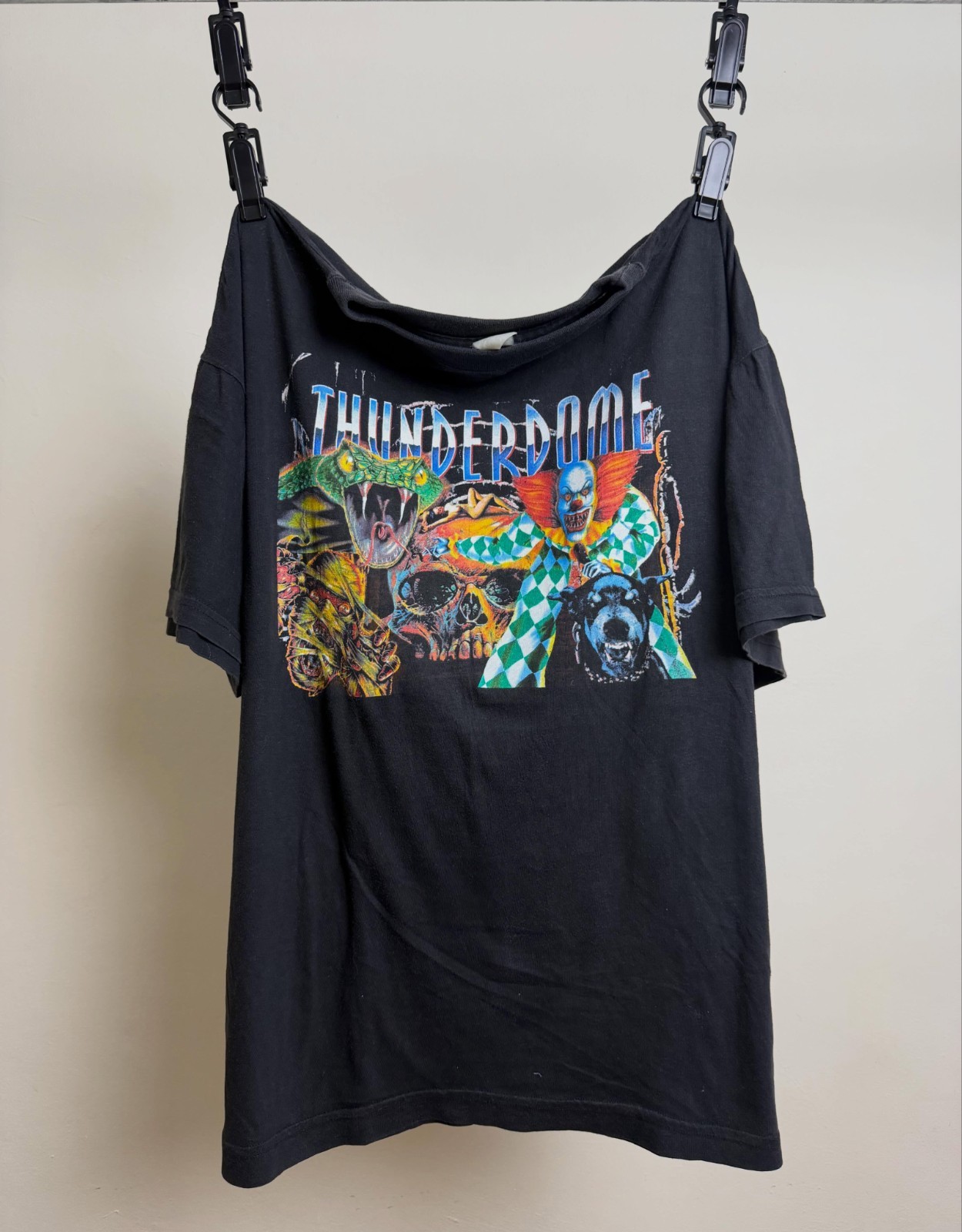 Crazy 1995 Thunderdome “Hardcore Will Never Die” tee