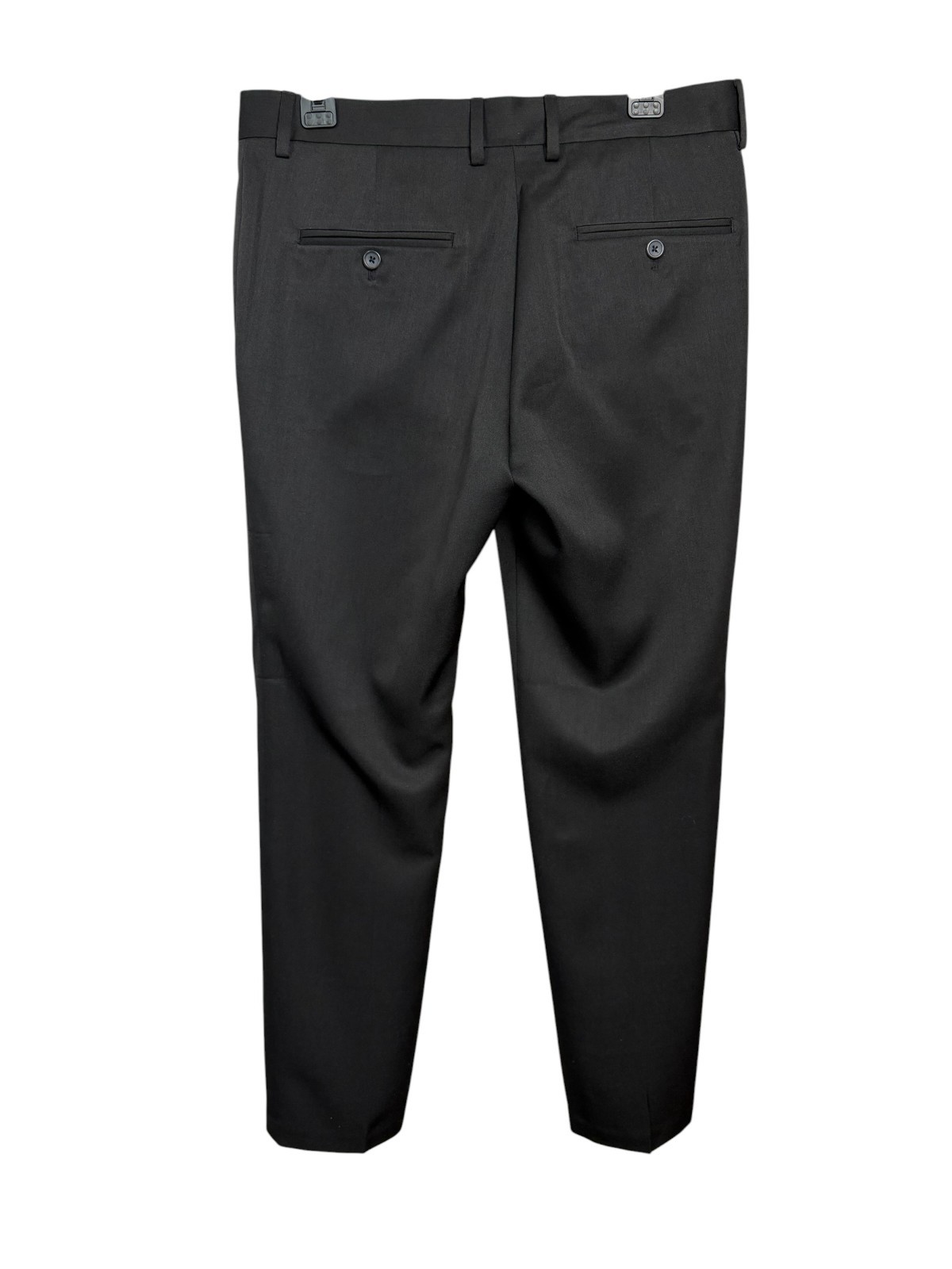 Kenneth Cole Reaction Slim Fit Dress Pants 32×30 Black Urban Heather NWT Flat Fr