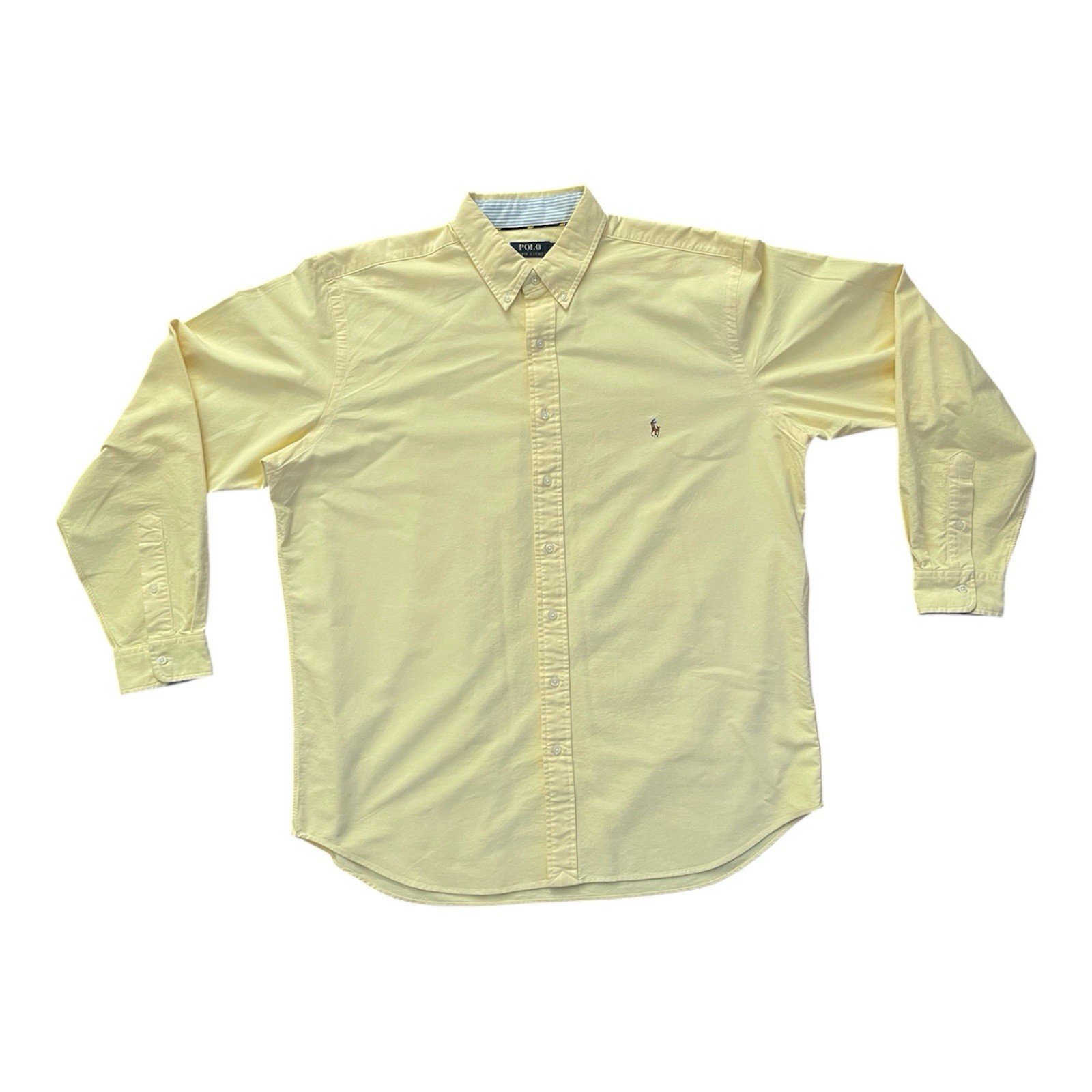 Polo Ralph Lauren Oxford Shirt, Yellow, Size XLT