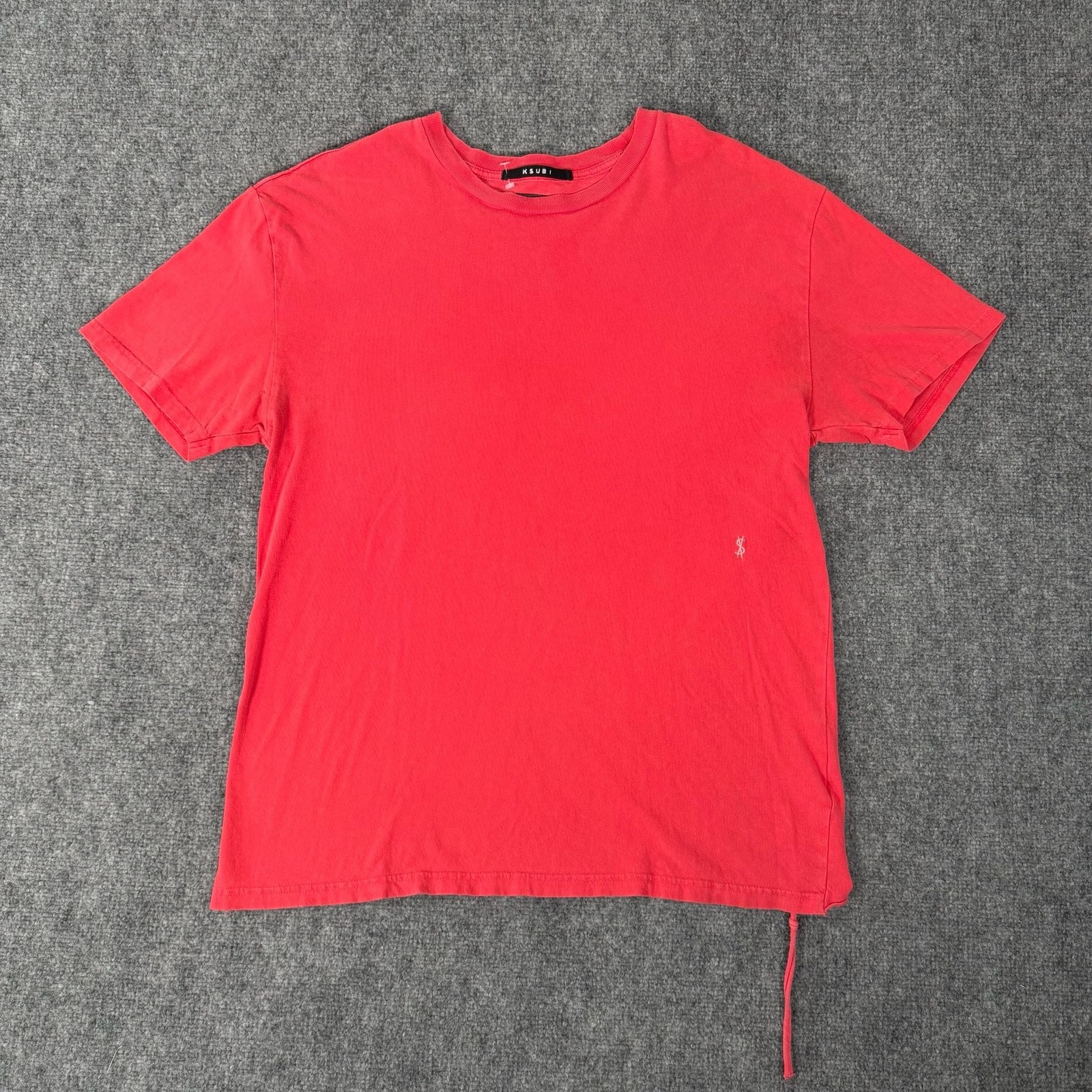 Ksubi 4×4 Biggie Short Sleeve Crewneck T-Shirt Red Small