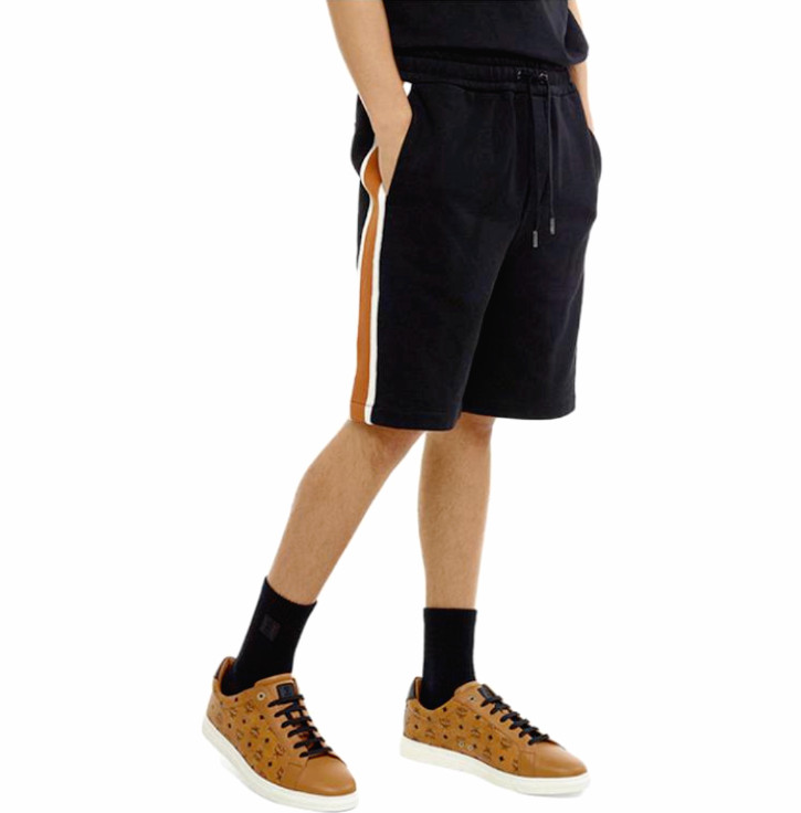 MCM Men’s Classic Logo Track Black Cotton Shorts Regular Size M~XXL Was$350 NWT